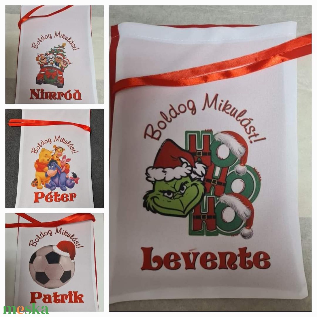 Egyedi,névre szóló Mikulás - karácsony - mikulás - mikulás zsák, zokni, csizma - Meska.hu Egyedi,névre szóló Mikulás - karácsony - mikulás - mikulás zsák, zokni, csizma - Meska.hu
