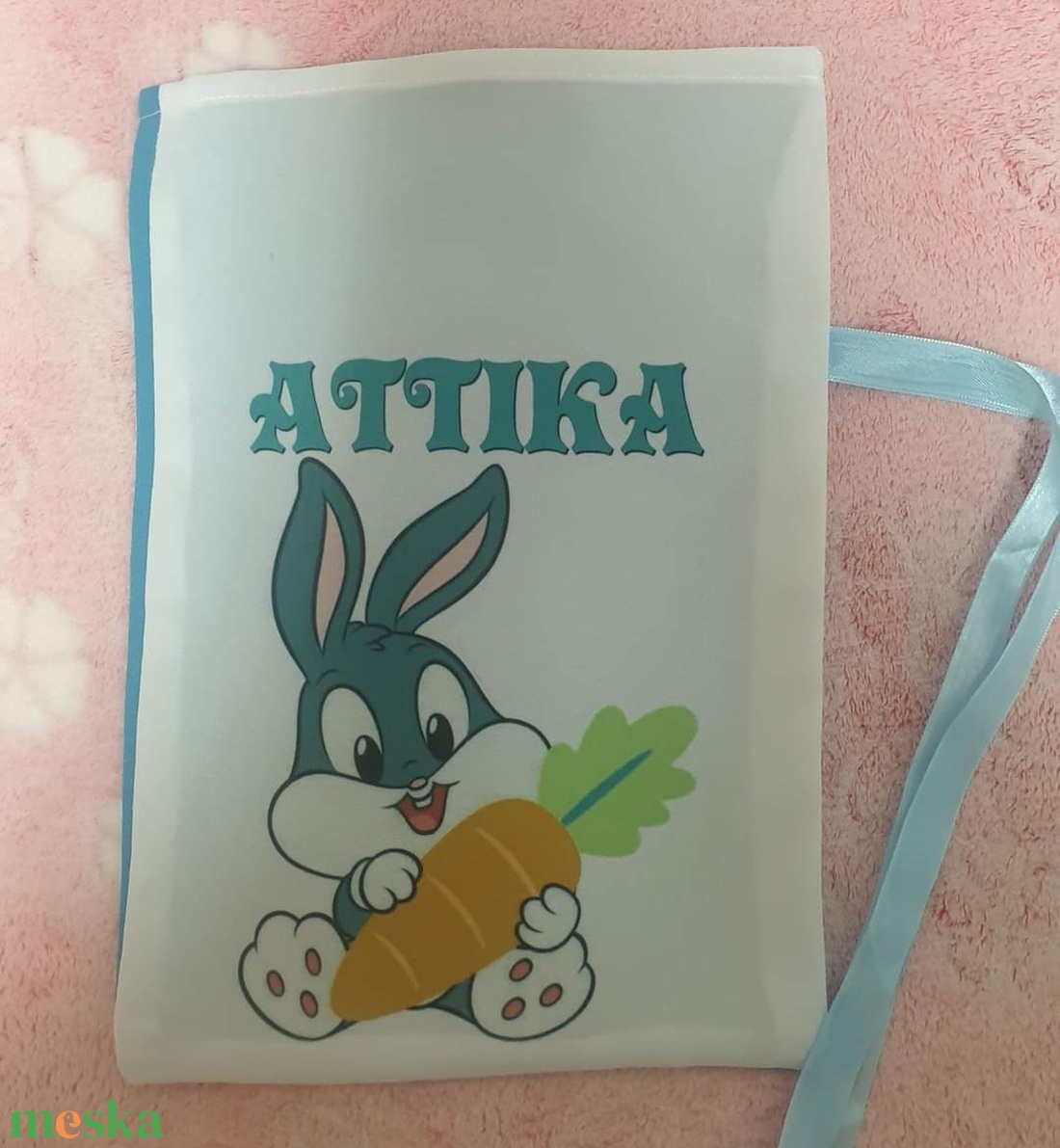 Egyedi,névre szóló nyuszizsákok - otthon & életmód - papír, írószer - ajándékozás kellékei - ajándékzsák, csomagolás - Meska.hu