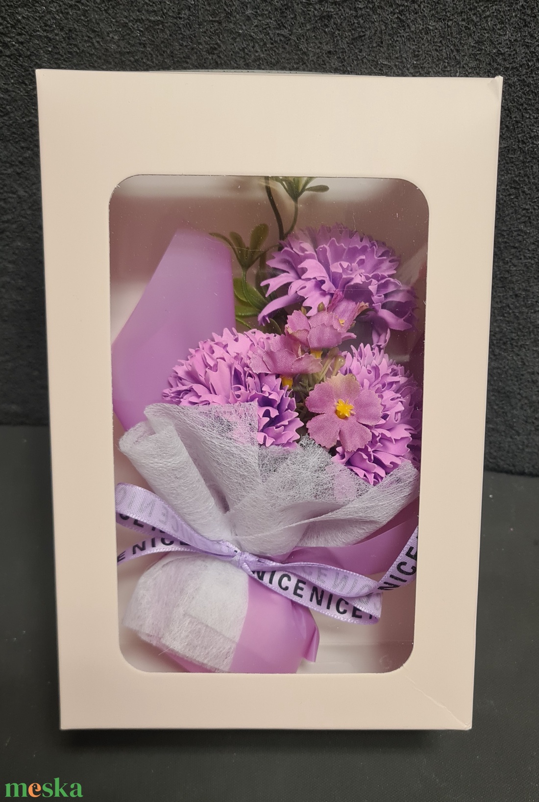 Szappan virágcsokor-lila - otthon & lakás - dekoráció - virágdísz és tartó - csokor & virágdísz - Meska.hu