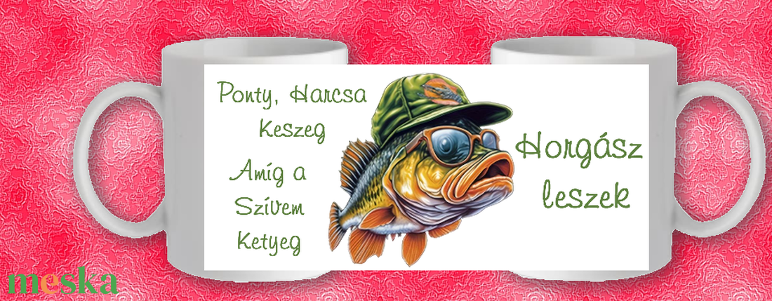 Horgászos bögre - otthon & életmód - konyhafelszerelés, tálalás - tálalás - bögre & csésze - Meska.hu Horgászos bögre - otthon & életmód - konyhafelszerelés, tálalás - tálalás - bögre & csésze - Meska.hu