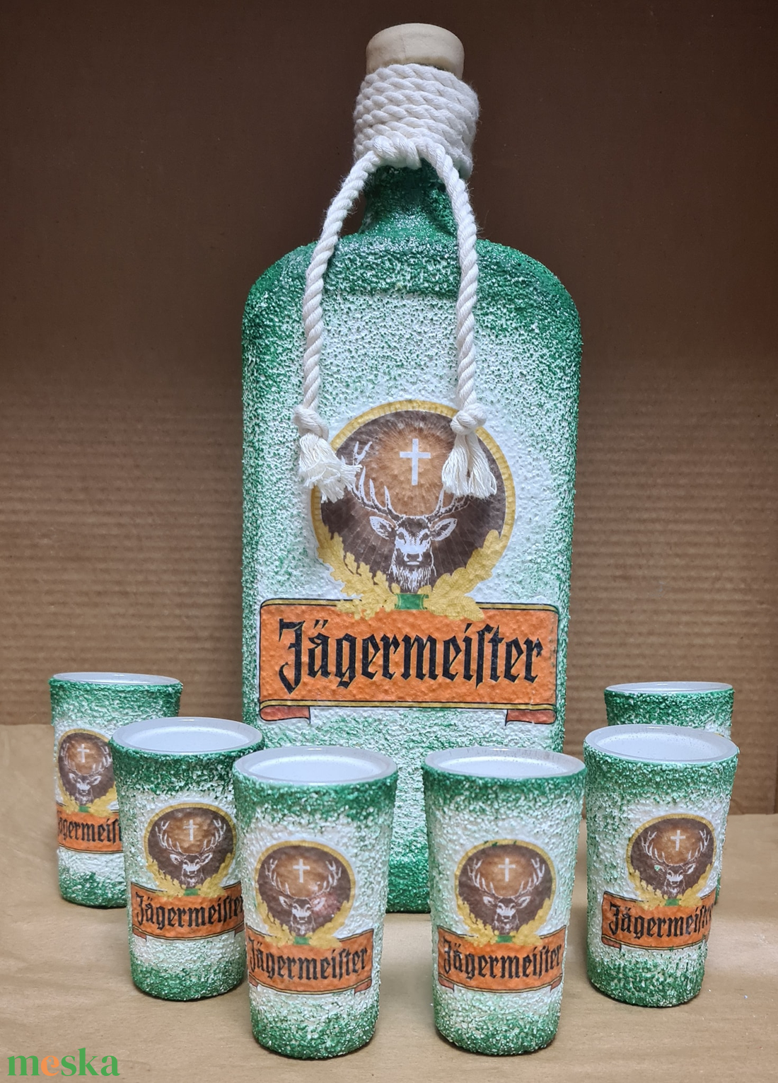 Jgermeister- pálinkás üveg szett - otthon & életmód - konyhafelszerelés, tálalás - tálalás - pálinkás poharak, szettek - Meska.hu Jgermeister- pálinkás üveg szett - otthon & életmód - konyhafelszerelés, tálalás - tálalás - pálinkás poharak, szettek - Meska.hu