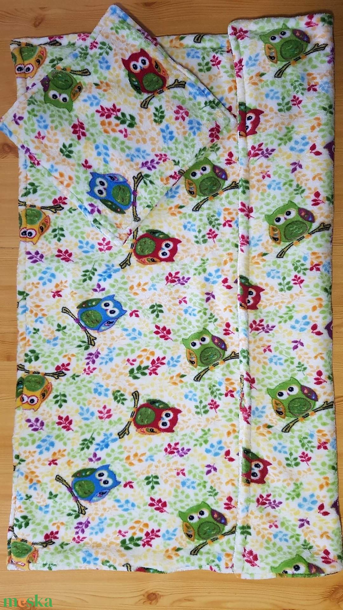 Baglyos ágynemű szett - otthon & életmód - babaszoba, gyerekszoba - Meska.hu