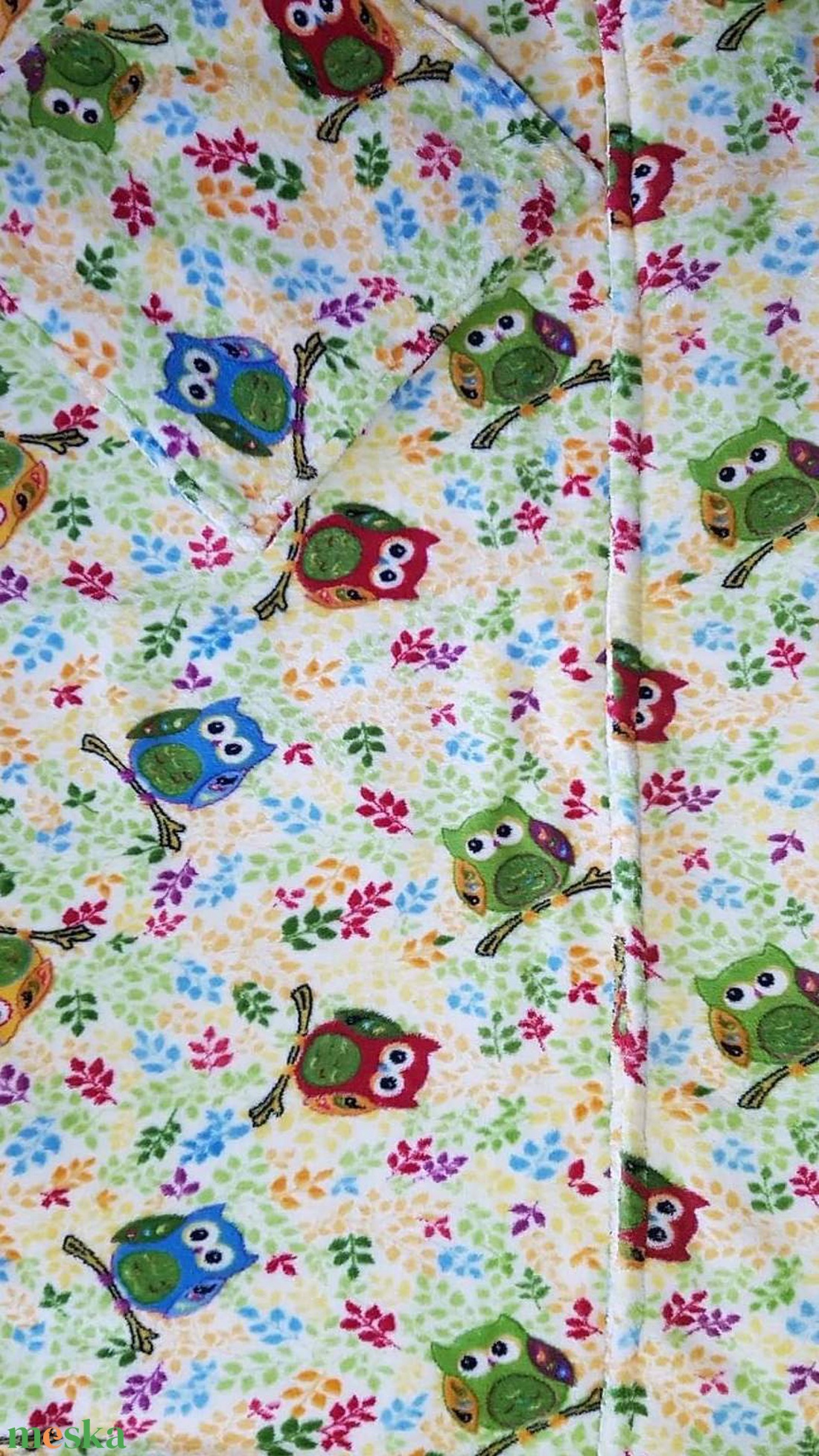 Baglyos ágynemű szett - otthon & életmód - babaszoba, gyerekszoba - Meska.hu