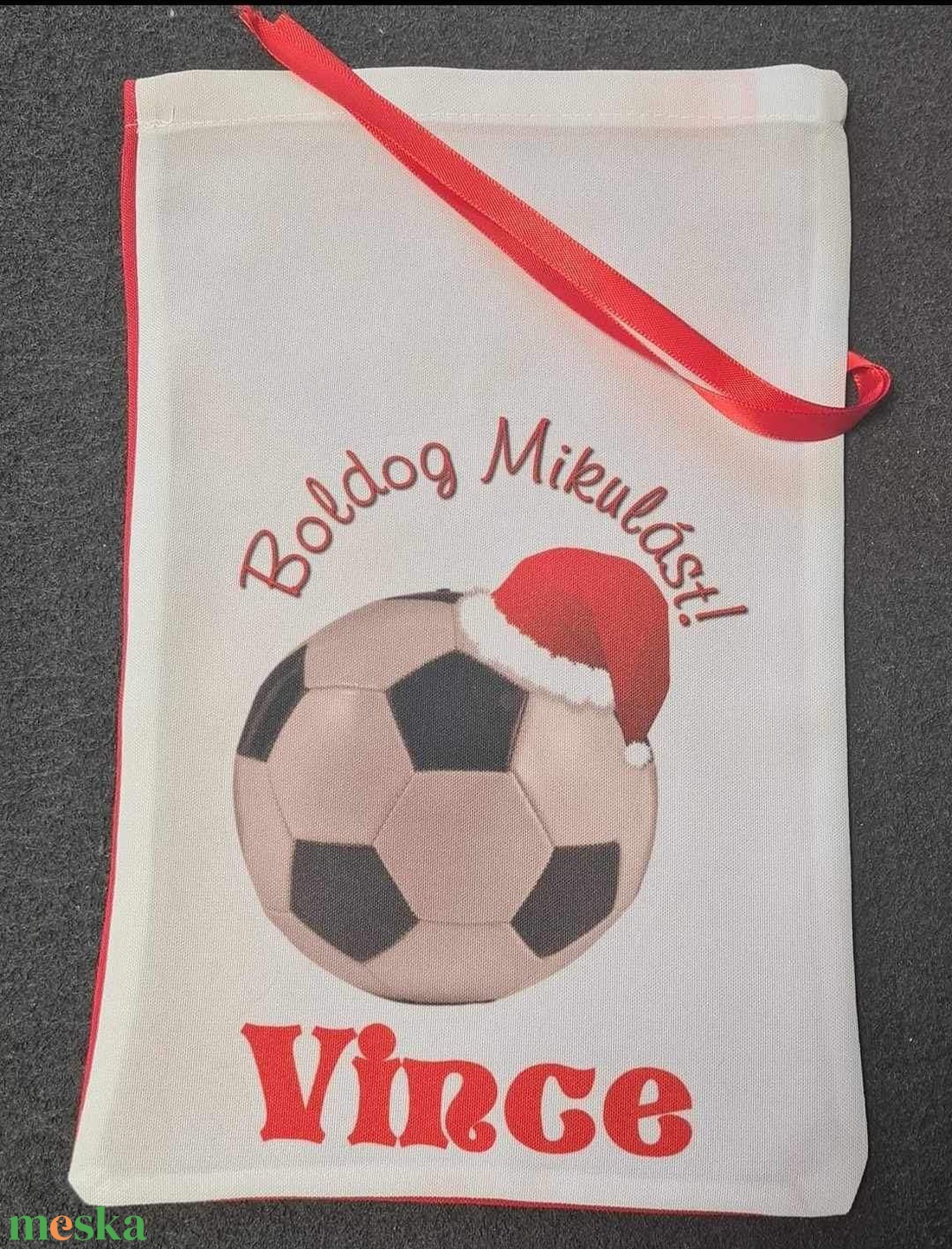 Egyedi,névre szóló Mikulás zsák  - karácsony - mikulás - mikulás zsák - Meska.hu