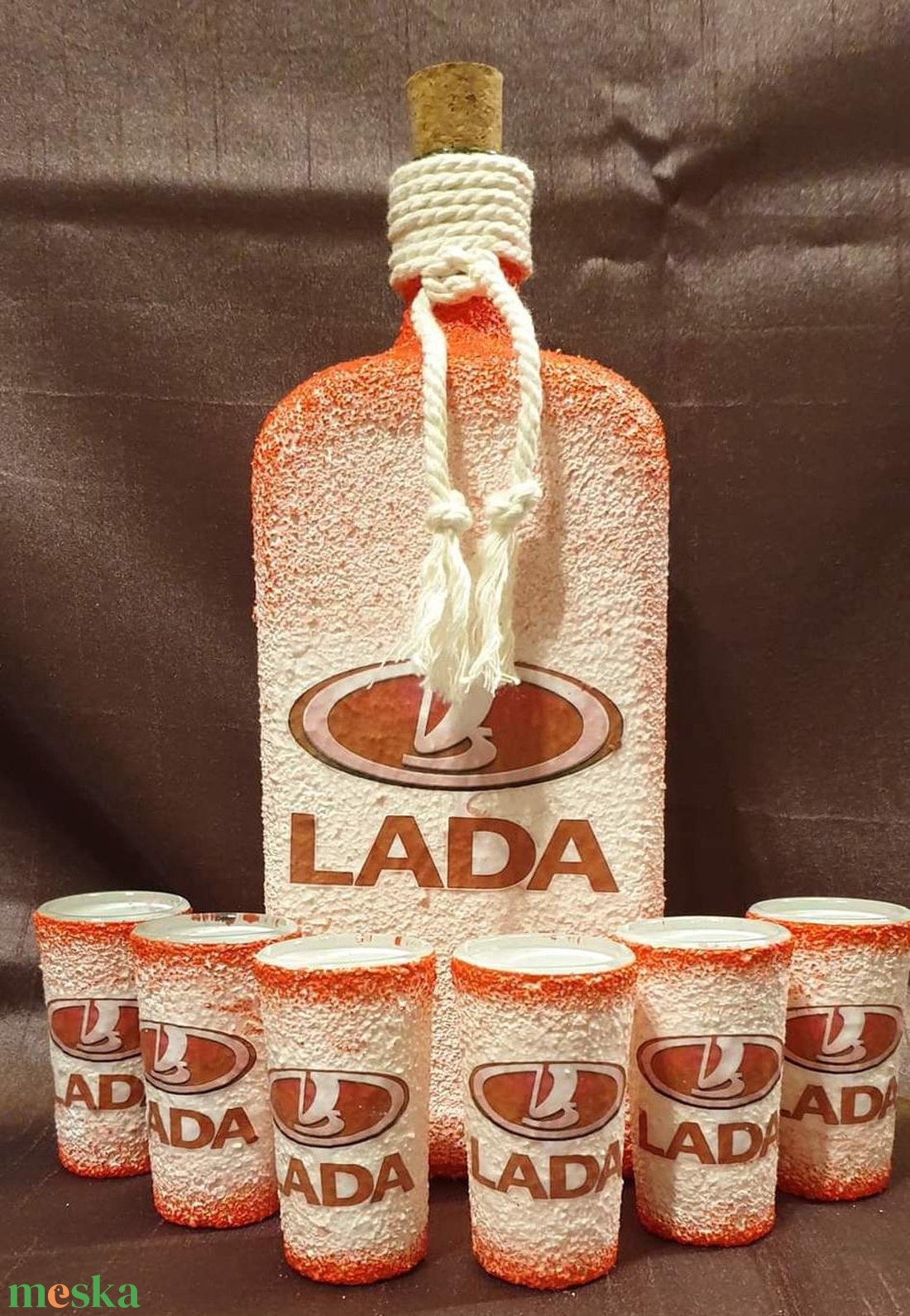 Egyedi üveg szett - Bármilyen mintával  - otthon & életmód - konyhafelszerelés, tálalás - tálalás - pálinkás poharak, szettek - Meska.hu