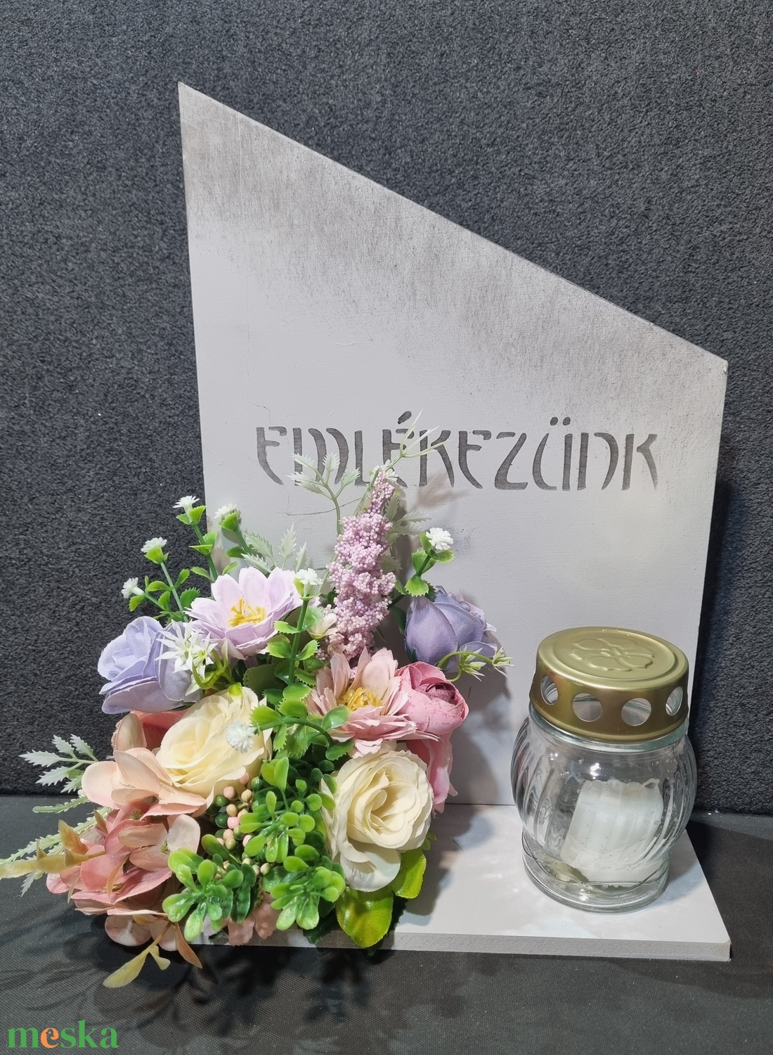 Fatalpra készült sírdísz - otthon & életmód - vallás - temetkezési tárgy - Meska.hu Fatalpra készült sírdísz - otthon & életmód - vallás - temetkezési tárgy - Meska.hu