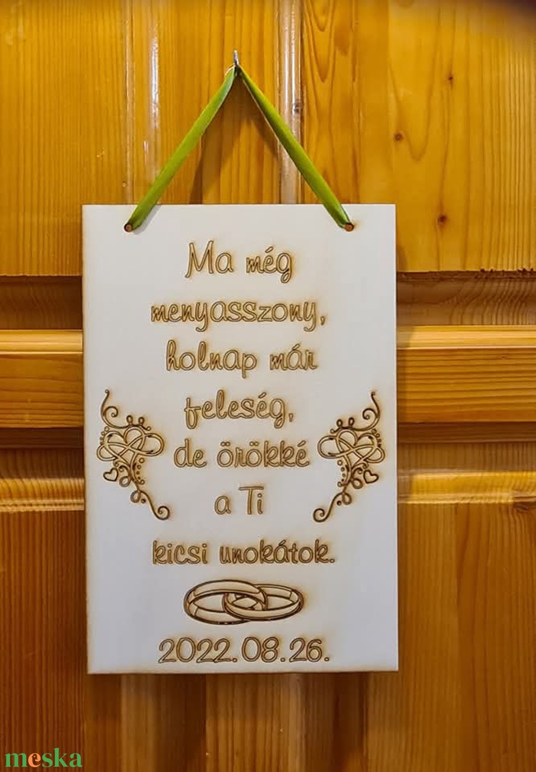 Gravírozott fatábla szülőköszöntő ajándék - esküvő - emlék & ajándék - szülőköszöntő ajándék - Meska.hu