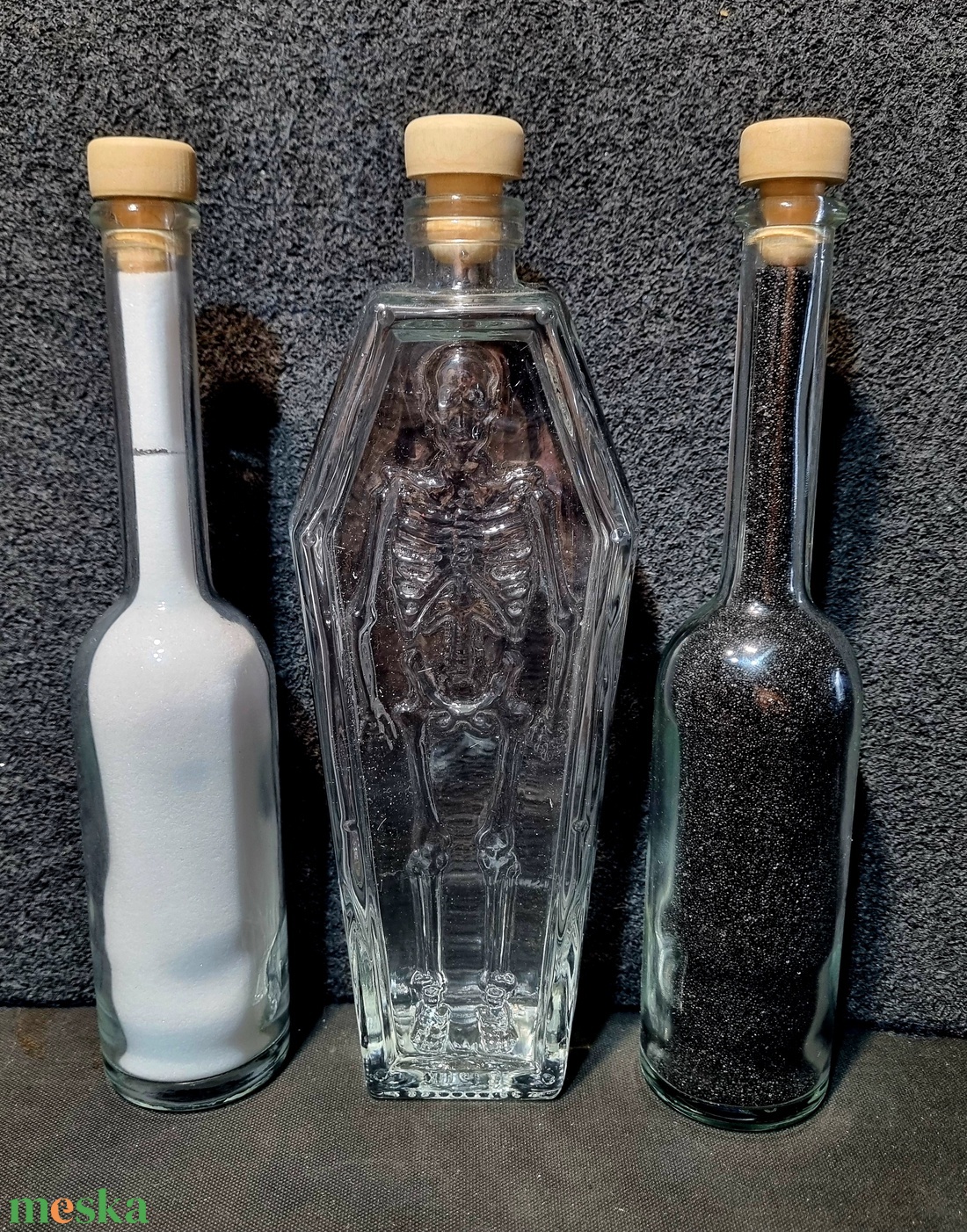 Homoköntő szett -homokkal - esküvő - emlék & ajándék - nászajándék - ceremónia szett - Meska.hu