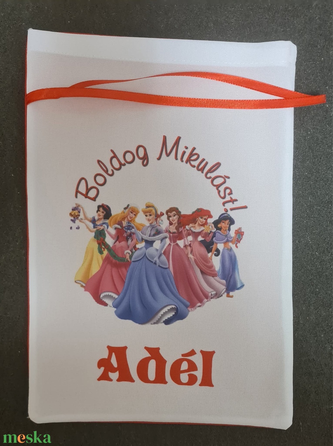 Egyedi,névre szóló Mikulás Grinch mintával - karácsony - mikulás - mikulás zsák - Meska.hu