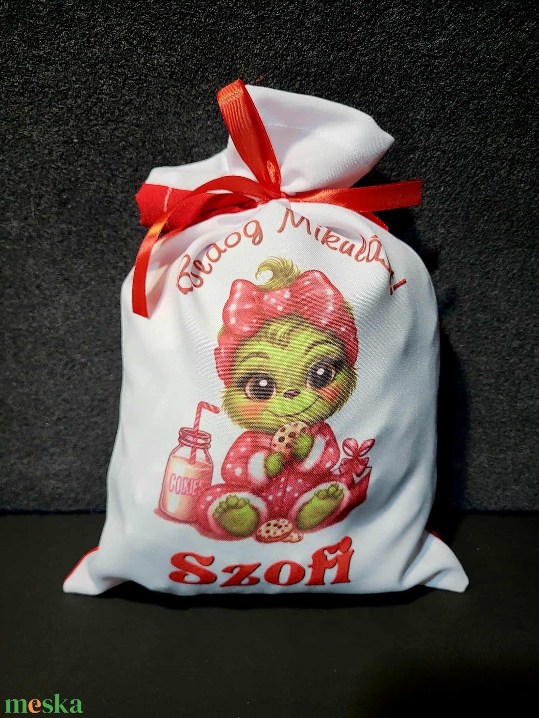 Egyedi,névre szóló Mikulás zsák  - karácsony - mikulás - mikulás zsák - Meska.hu