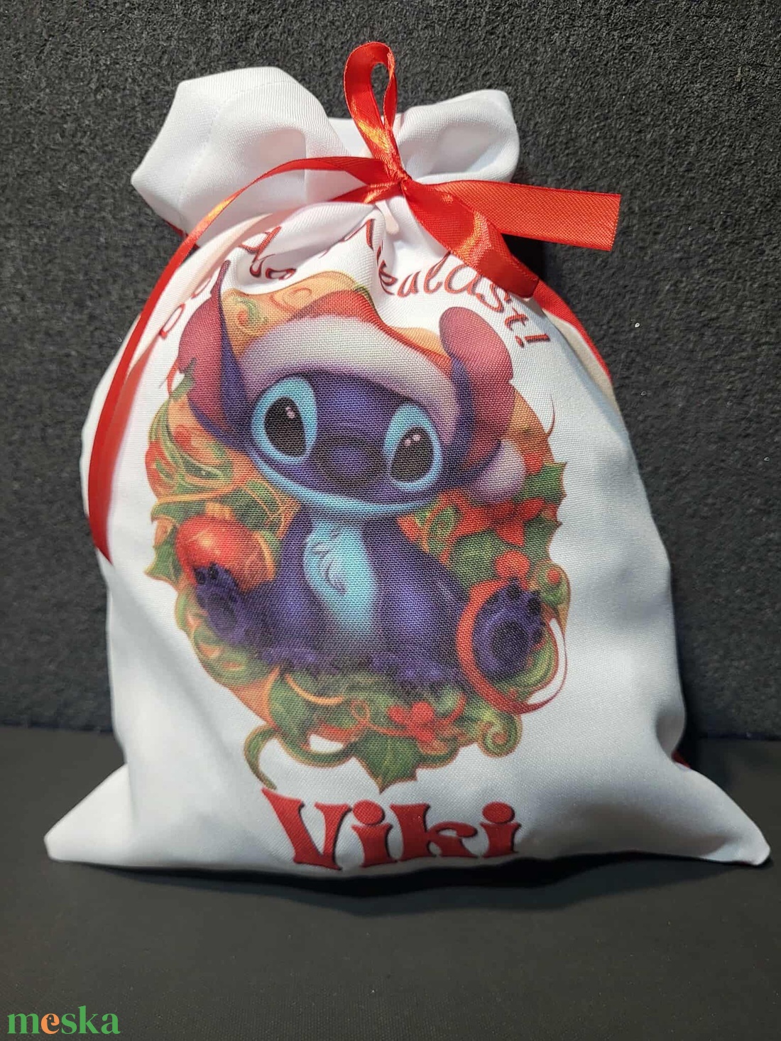 Egyedi,névre szóló Mikulás zsák  - karácsony - mikulás - mikulás zsák - Meska.hu