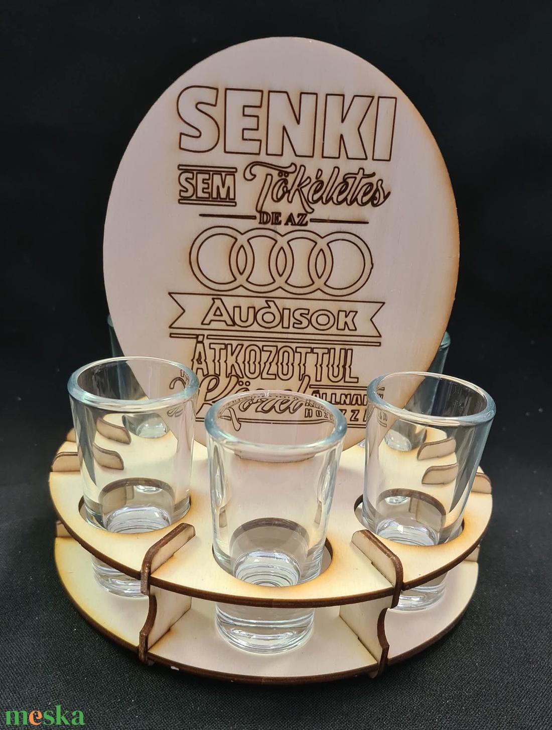 Egyedi pálinkás pohártartó   - otthon & életmód - konyhafelszerelés, tálalás - tálalás - pálinkás poharak, szettek - Meska.hu