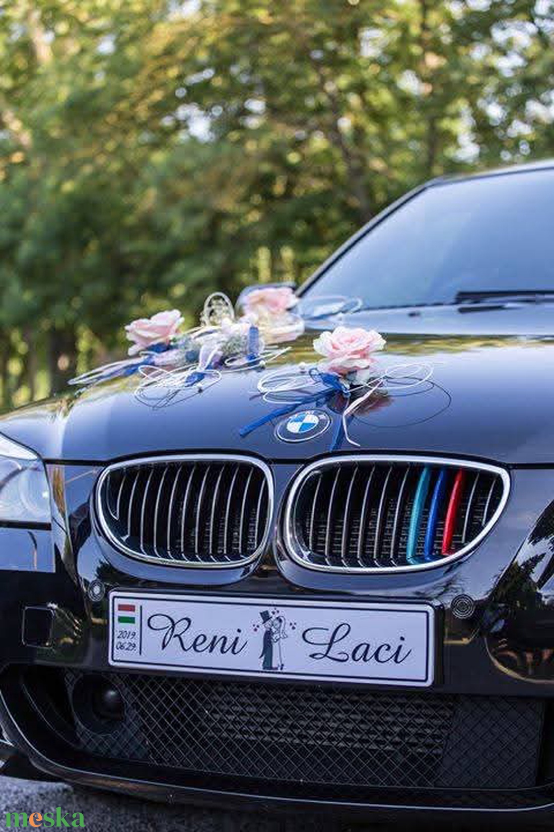 Esküvői autóra egyedi rendszámtábla - esküvő - dekoráció - tábla & jelzés - Meska.hu