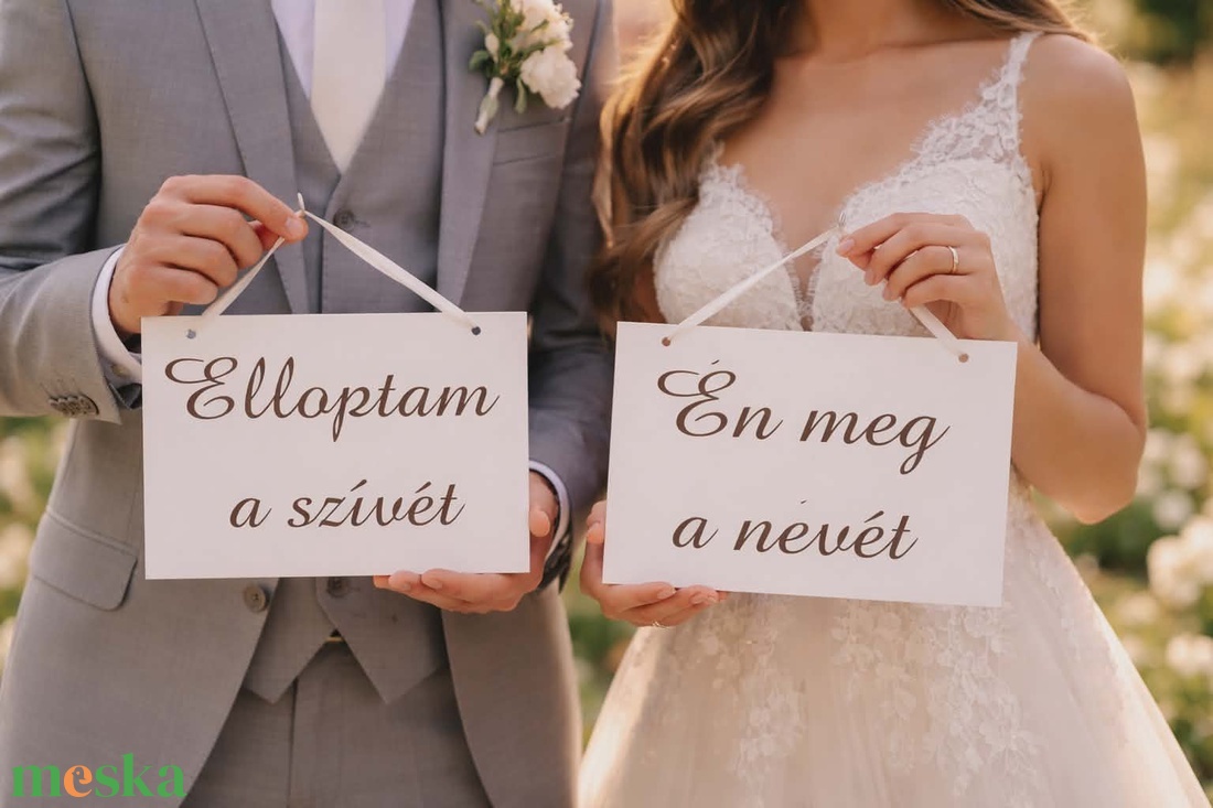 Esküvői vicces tábla fotózáshoz, fotósarokhoz - esküvő - dekoráció - tábla & jelzés - Meska.hu