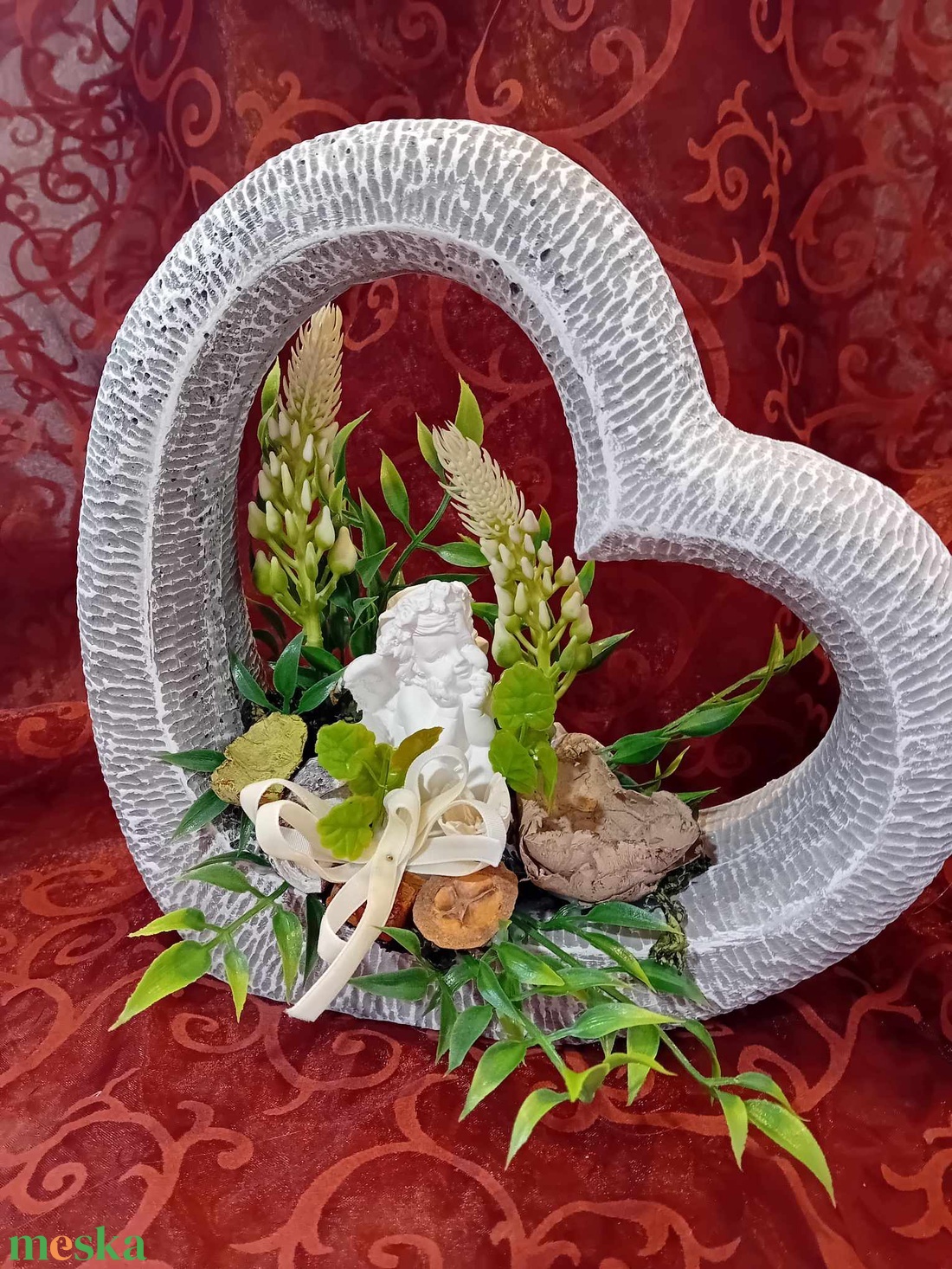 Sírdísz angyallal 30 cm - otthon & életmód - vallás - temetkezési tárgy - Meska.hu