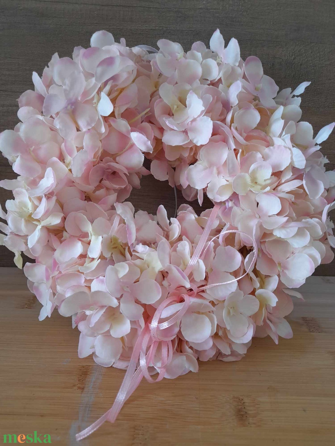 Hortenziás kopogtató - otthon & életmód - dekoráció - ajtó- és ablak dekoráció - ajtódísz & kopogtató - Meska.hu