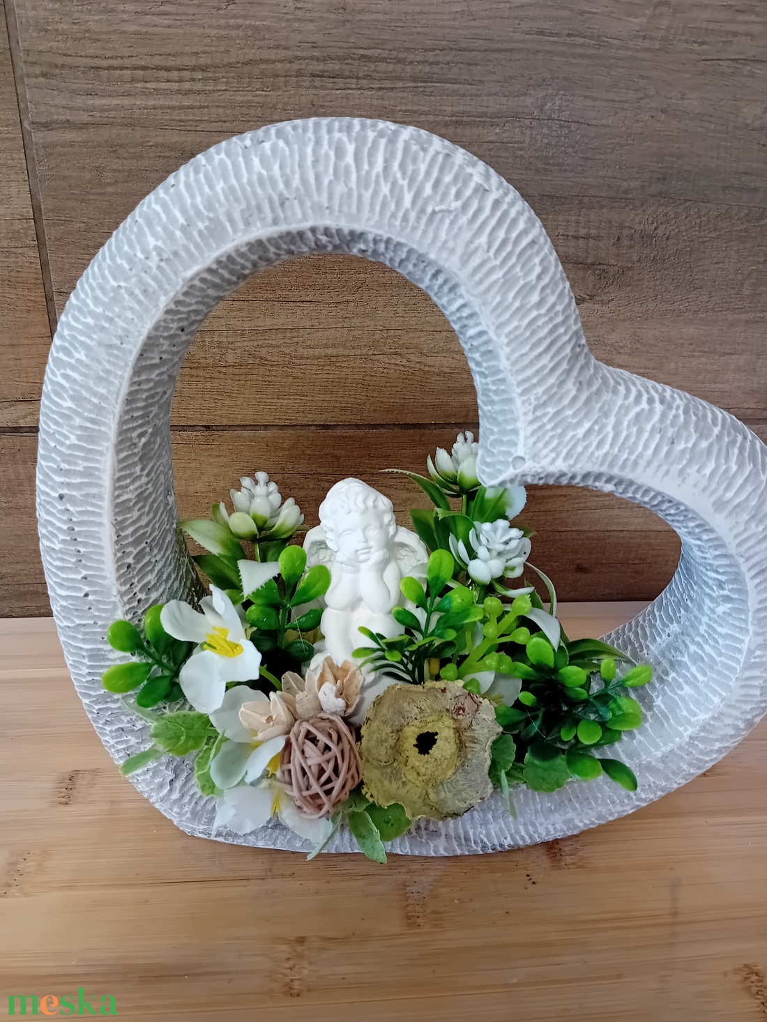 Sírdísz angyallal 30 cm - otthon & életmód - vallás - temetkezési tárgy - Meska.hu