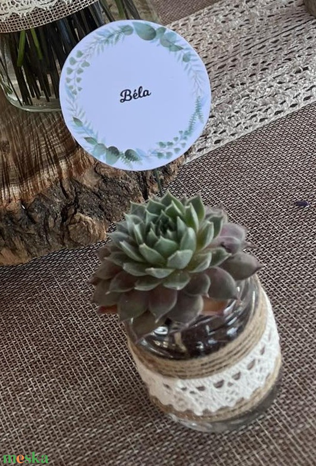 A Szeretet Örök Ígérete: Kézműves Kövirózsa Vendégajándék - esküvő - emlék & ajándék - köszönőajándék - Meska.hu