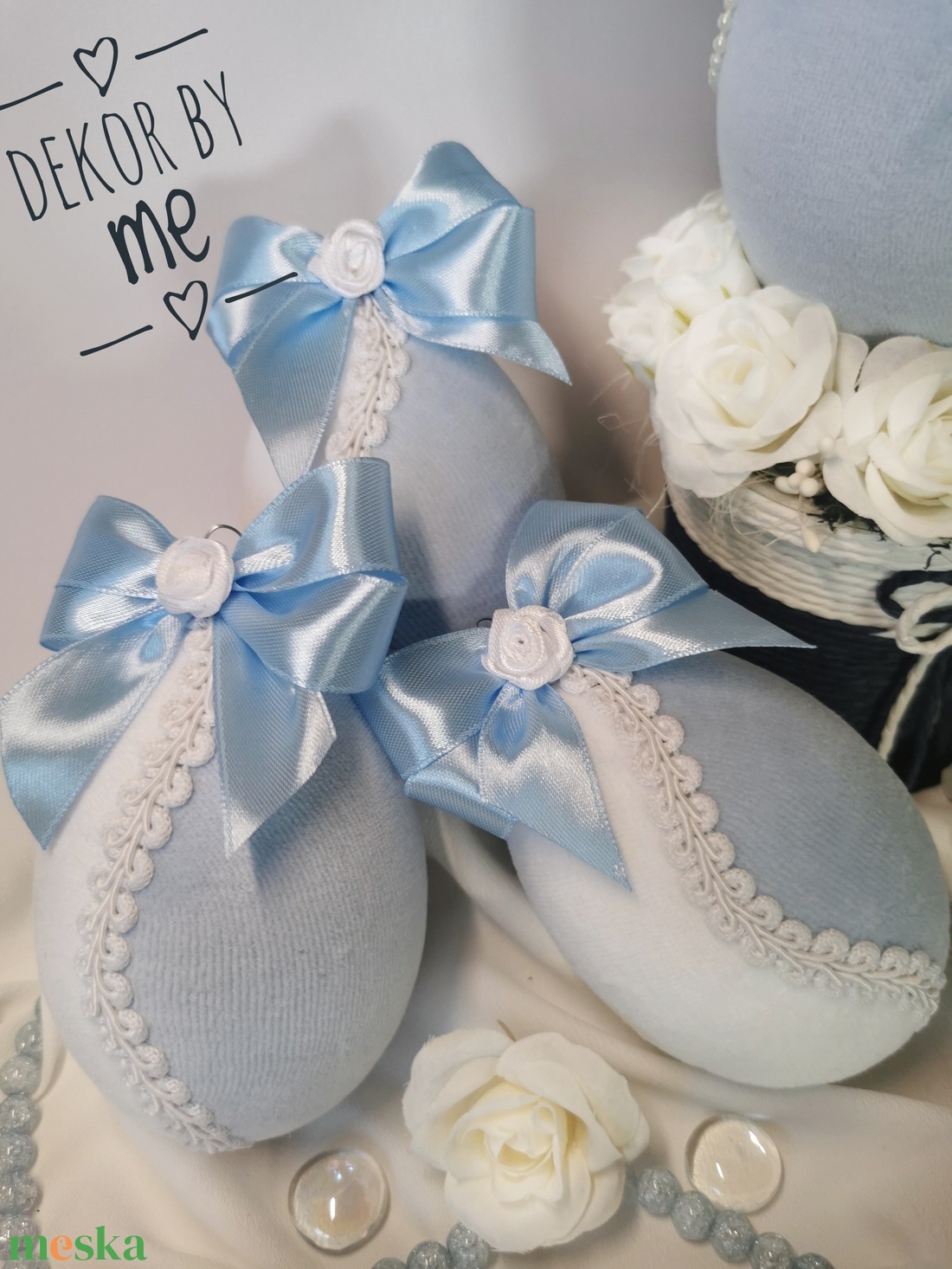 Bársony húsvéti tojás dekoráció � kézműves asztaldísz vagy tojásfa dísz (10 cm) - ünnepi díszek, dekorációk - húsvéti díszek és dekorációk - húsvéti asztaldíszek - Meska.hu