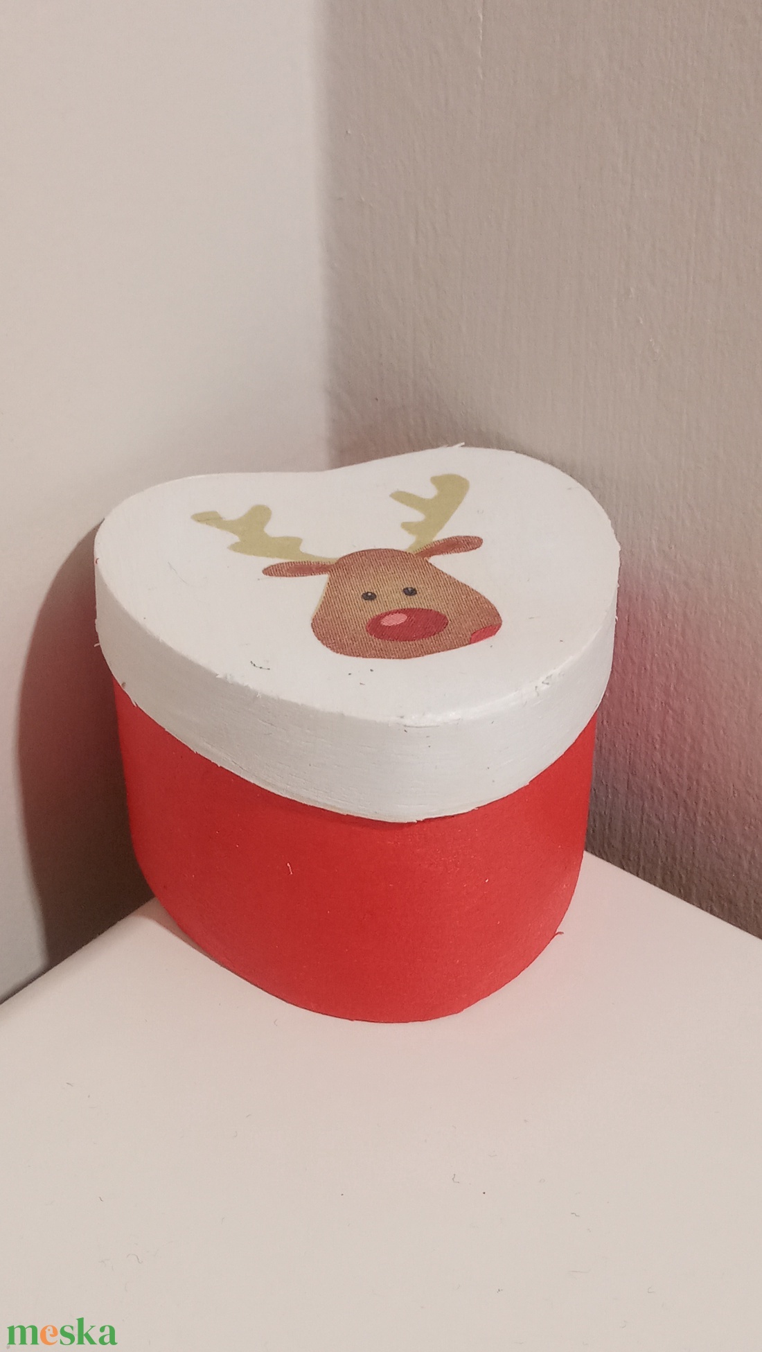 Rénszarvasos szív alakú háncsdobozka - karácsony - karácsonyi ajándékozás - karácsonyi ajándékcsomagolás - Meska.hu Rénszarvasos szív alakú háncsdobozka - karácsony - karácsonyi ajándékozás - karácsonyi ajándékcsomagolás - Meska.hu