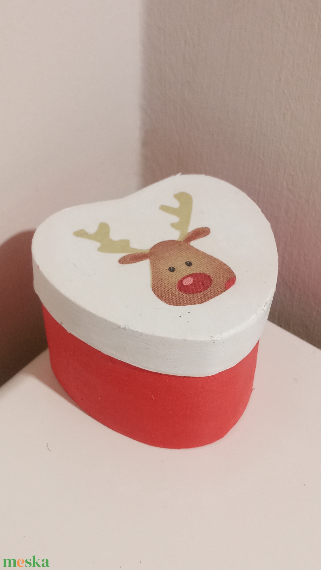 Rénszarvasos szív alakú háncsdobozka - karácsony - karácsonyi ajándékozás - karácsonyi ajándékcsomagolás - Meska.hu Rénszarvasos szív alakú háncsdobozka - karácsony - karácsonyi ajándékozás - karácsonyi ajándékcsomagolás - Meska.hu