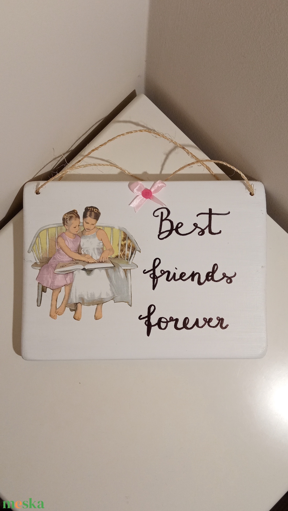 Best friends falidísz - otthon & életmód - dekoráció - fali és függő dekoráció - falra akasztható dekor - Meska.hu Best friends falidísz - otthon & életmód - dekoráció - fali és függő dekoráció - falra akasztható dekor - Meska.hu