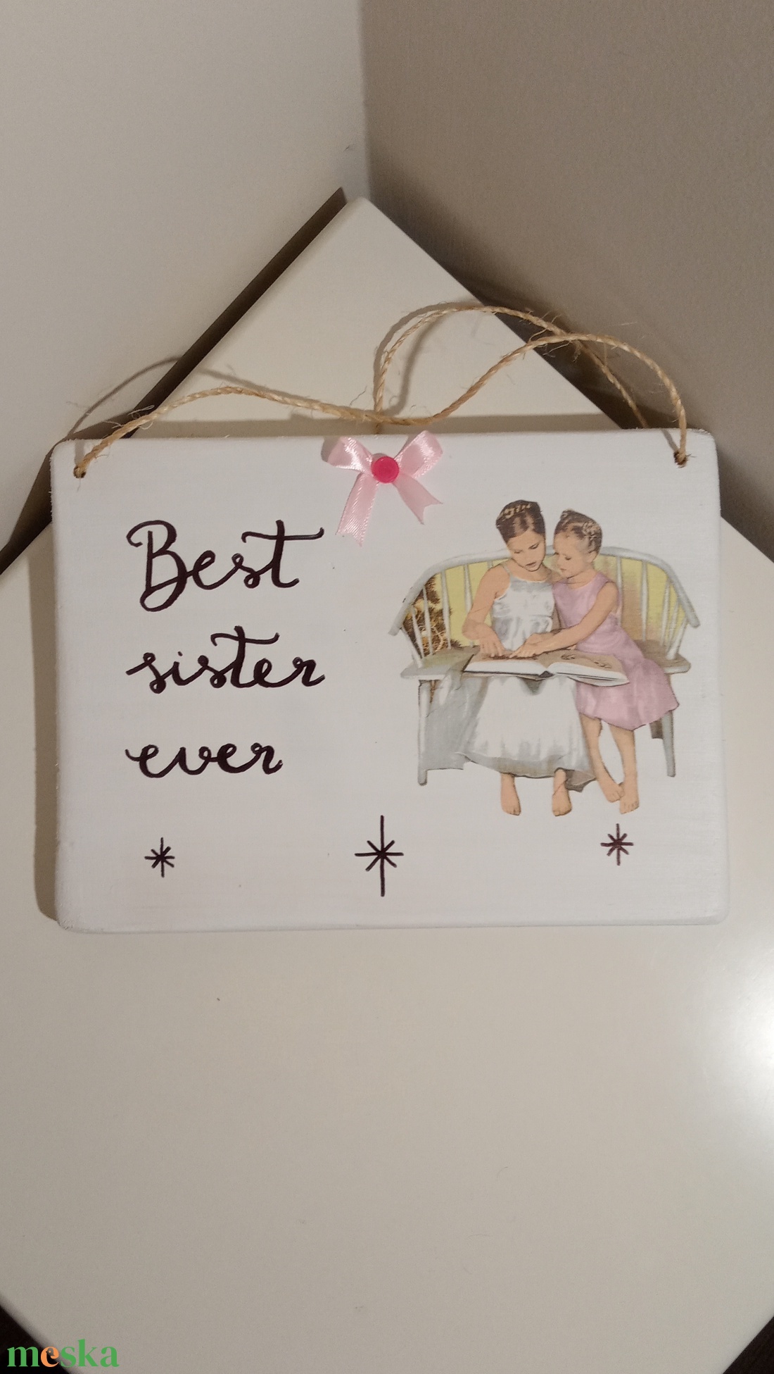Best sister falidísz - otthon & életmód - dekoráció - fali és függő dekoráció - falra akasztható dekor - Meska.hu Best sister falidísz - otthon & életmód - dekoráció - fali és függő dekoráció - falra akasztható dekor - Meska.hu