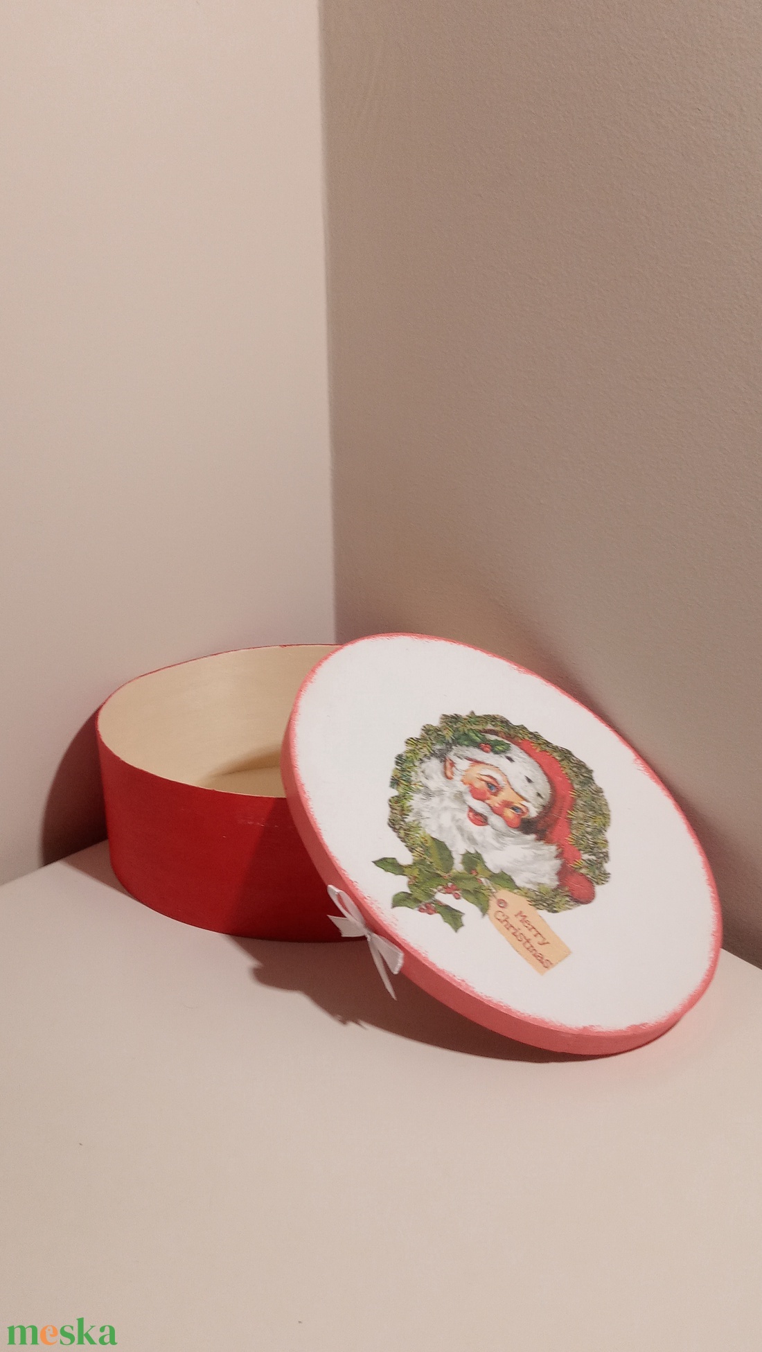 Télapós háncsdoboz (nagy) - otthon & életmód - dekoráció - asztal és polc dekoráció - díszdoboz - Meska.hu Télapós háncsdoboz (nagy) - otthon & életmód - dekoráció - asztal és polc dekoráció - díszdoboz - Meska.hu