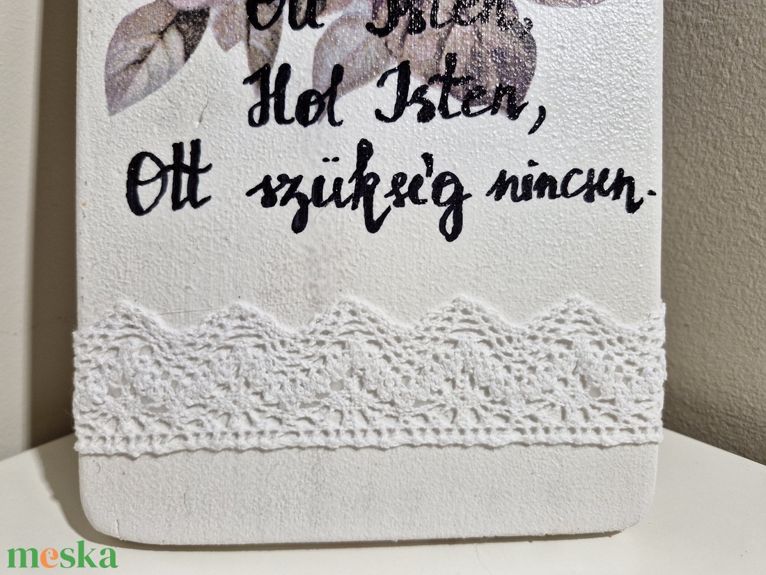 Házi áldás fehér ajtódísz  - otthon & életmód - dekoráció - ajtó- és ablak dekoráció - ajtódísz & kopogtató - Meska.hu