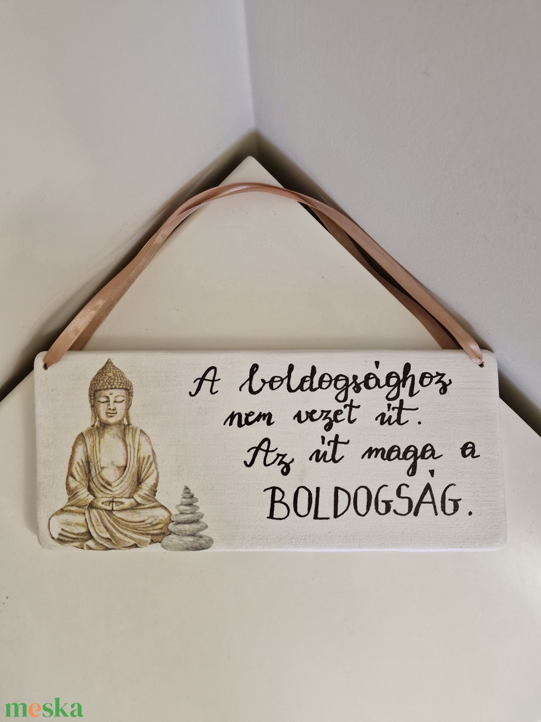 Buddha falidísz - otthon & életmód - dekoráció - fali és függő dekoráció - falra akasztható dekor - Meska.hu