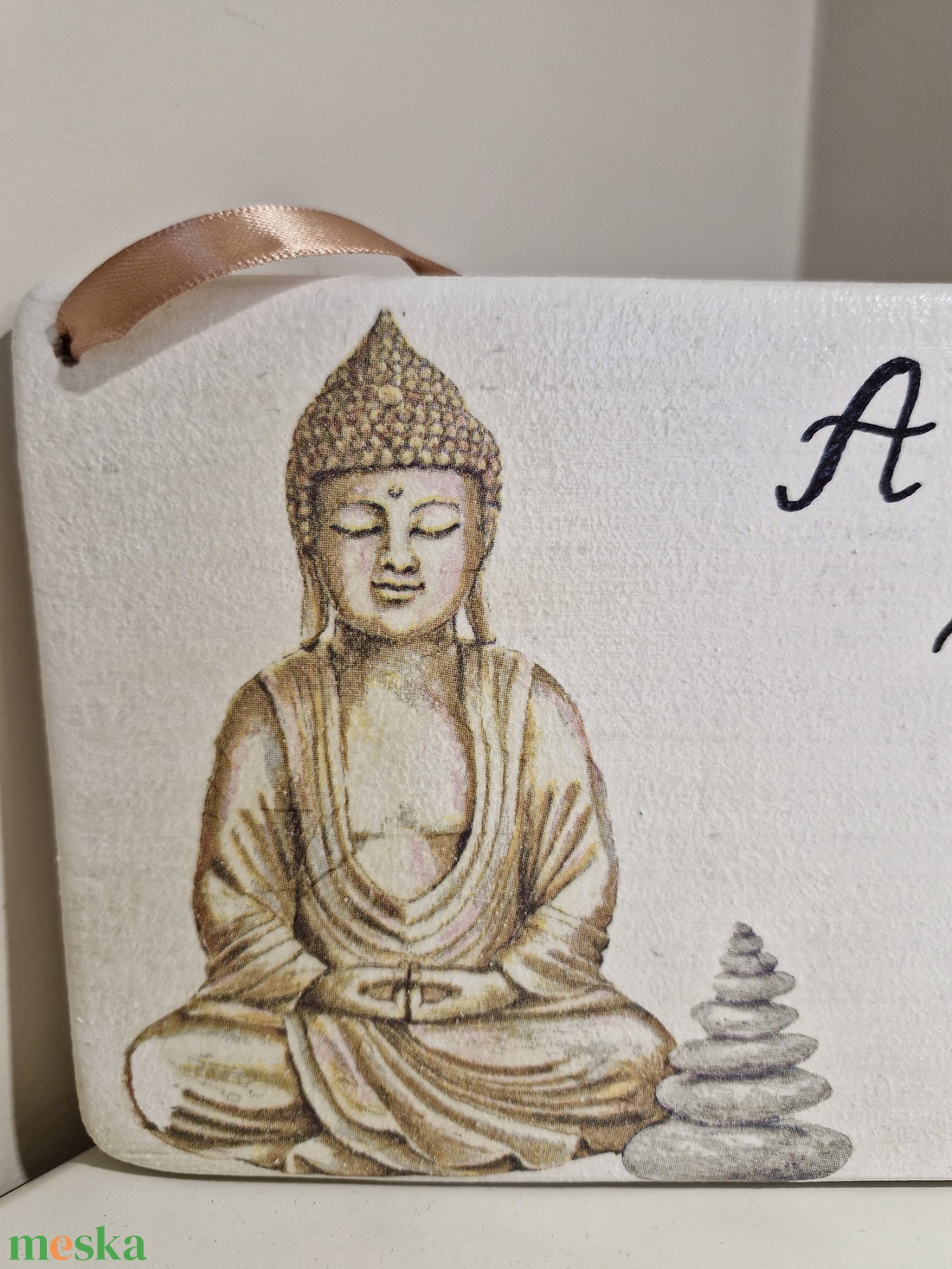 Buddha falidísz - otthon & életmód - dekoráció - fali és függő dekoráció - falra akasztható dekor - Meska.hu