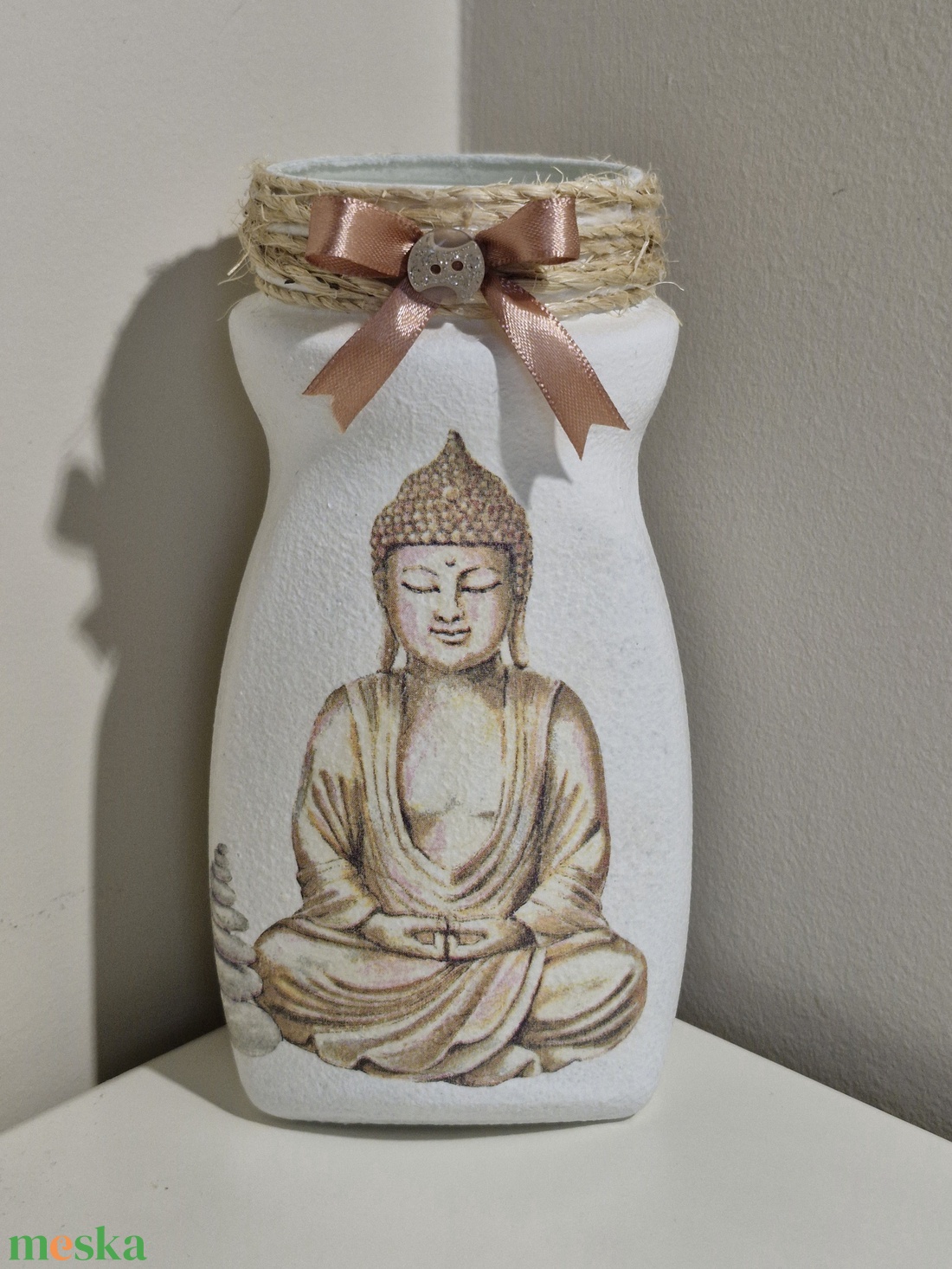 Buddha váza - otthon & életmód - virágdekoráció - virágtartó - váza - Meska.hu