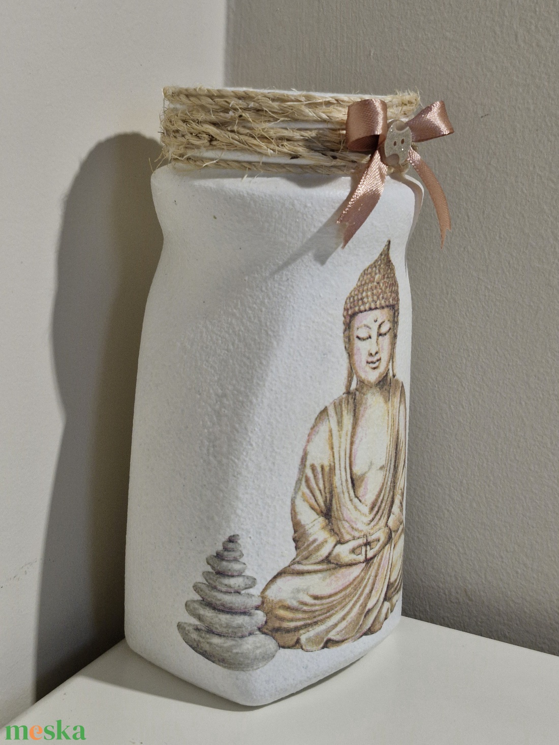 Buddha váza - otthon & életmód - virágdekoráció - virágtartó - váza - Meska.hu