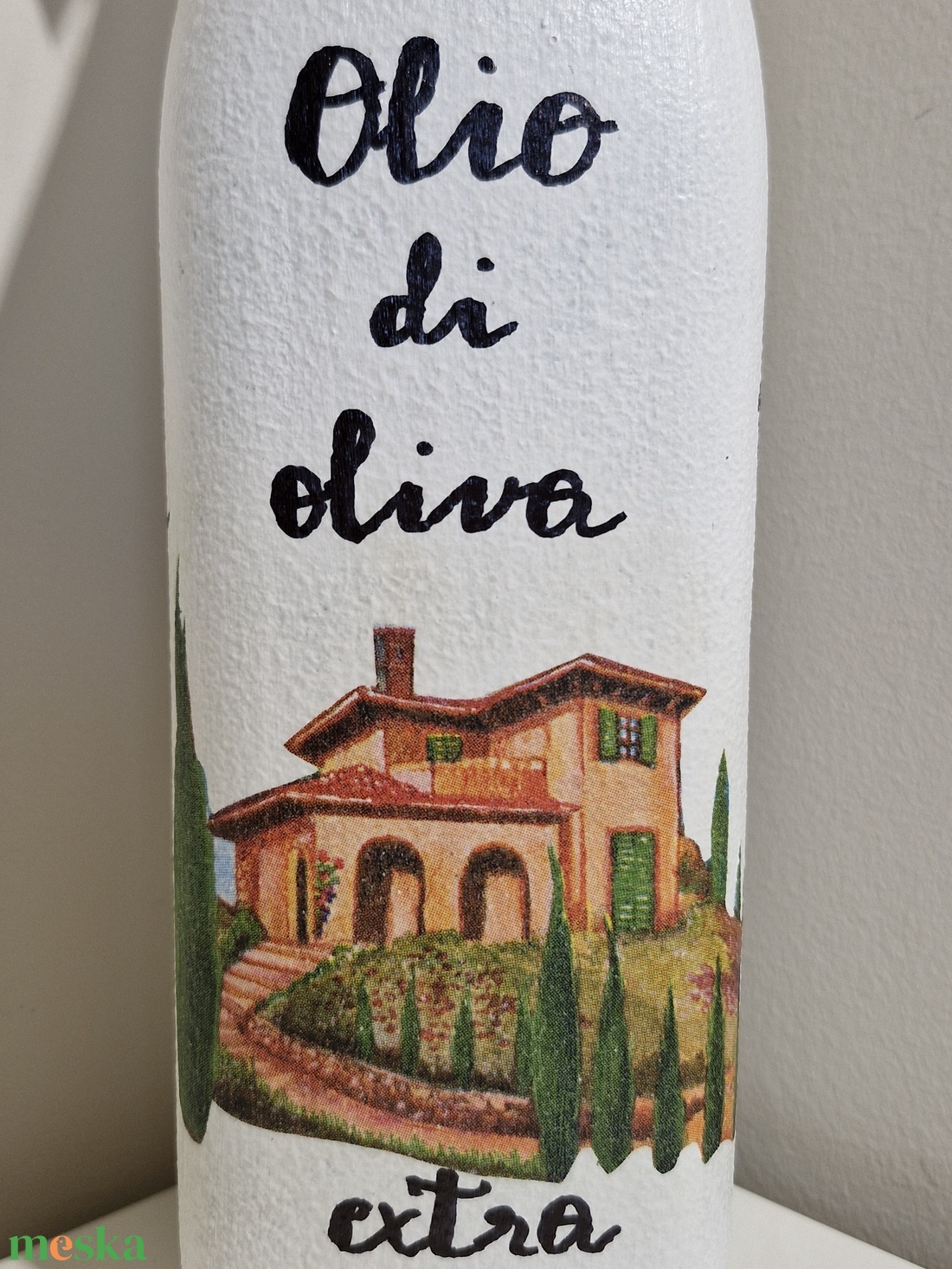 Olívaolajos üveg Toszkána - otthon & életmód - konyhafelszerelés, tálalás - konyhai dekoráció - konyhai dísz - Meska.hu