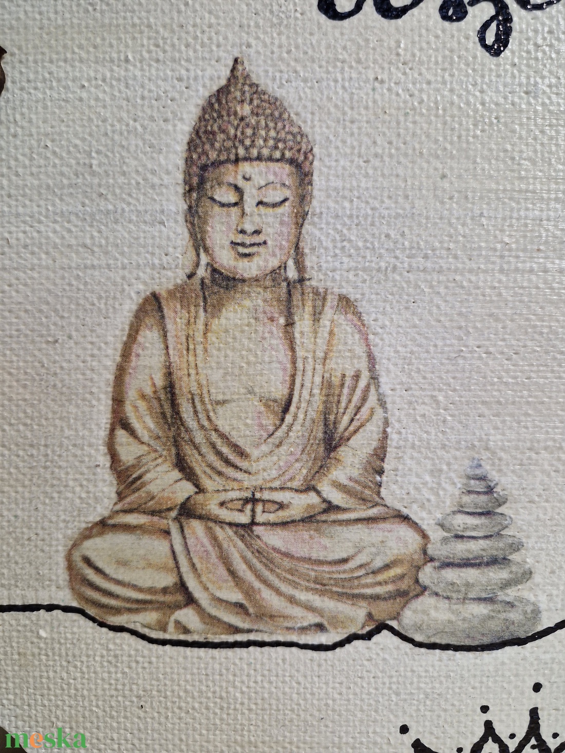Buddhás ajtódísz madarakkal - otthon & életmód - dekoráció - fali és függő dekoráció - falra akasztható dekor - Meska.hu