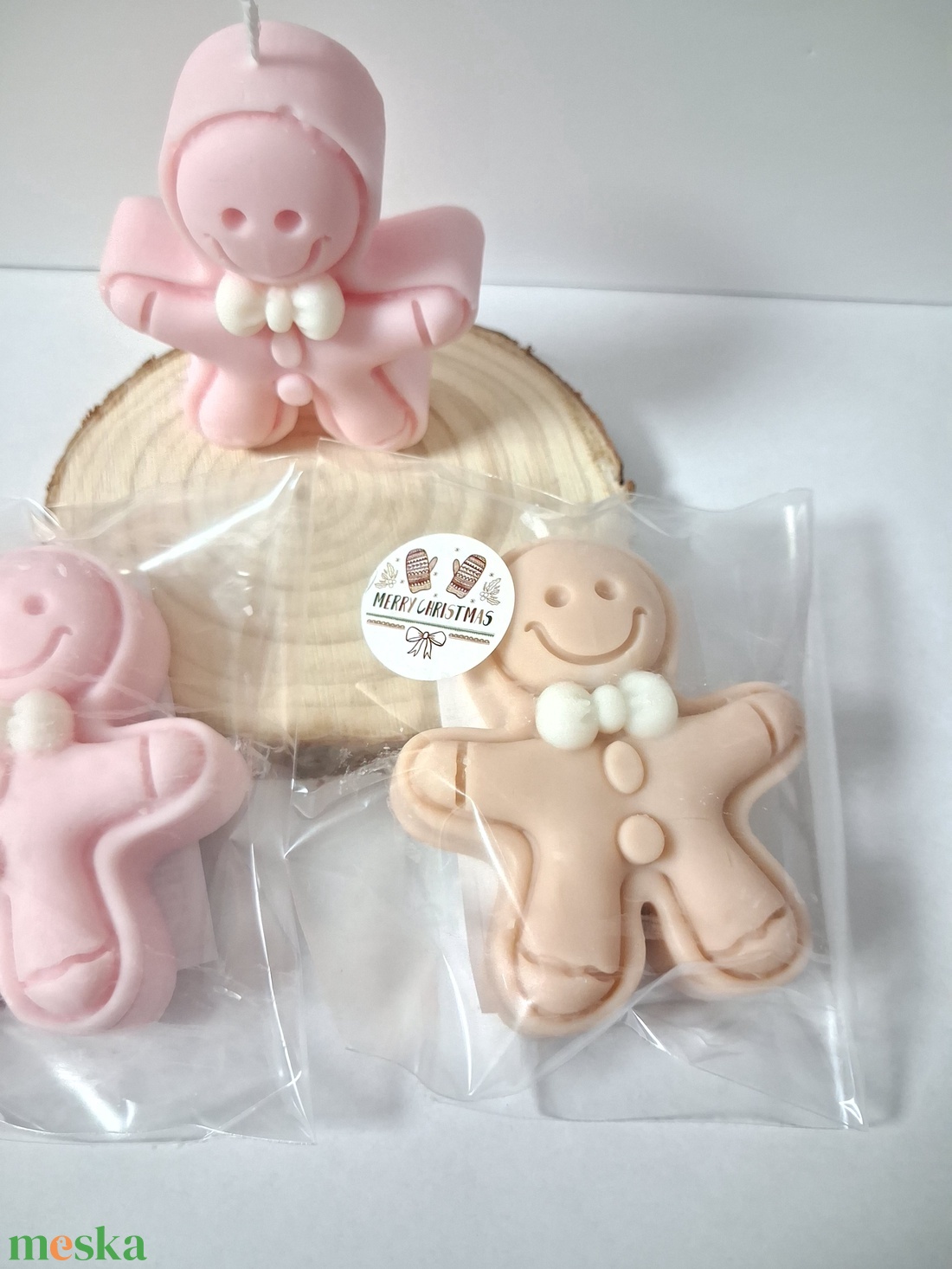 Karácsonyi Illatos Mézike formagyertya szójaviaszból - karácsony - karácsonyi lakásdekoráció - karácsonyi illatgyertya, mécses - Meska.hu