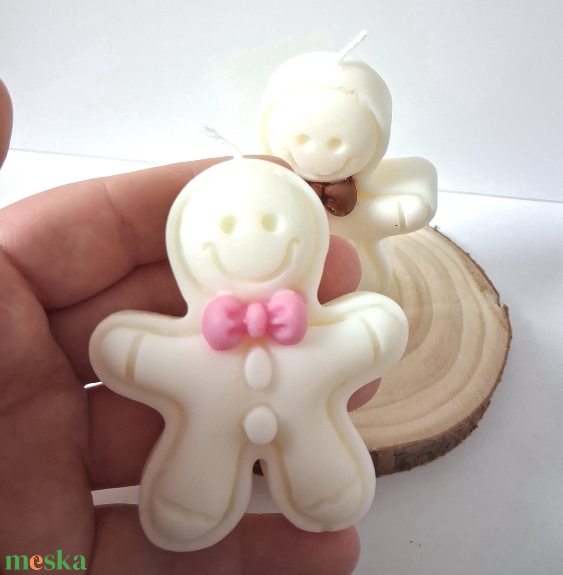 Karácsonyi Illatos Mézike formagyertya szójaviaszból - karácsony - karácsonyi lakásdekoráció - karácsonyi illatgyertya, mécses - Meska.hu