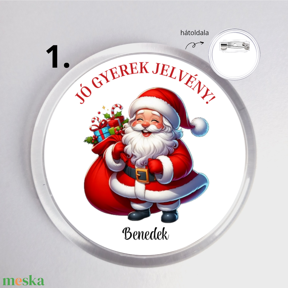 Mikulás jelvény  Jó gyerek kitűző névre szóló ajándék gyerekeknek  - karácsony - mikulás - mikulás ajándékok - Meska.hu Mikulás jelvény  Jó gyerek kitűző névre szóló ajándék gyerekeknek  - karácsony - mikulás - mikulás ajándékok - Meska.hu