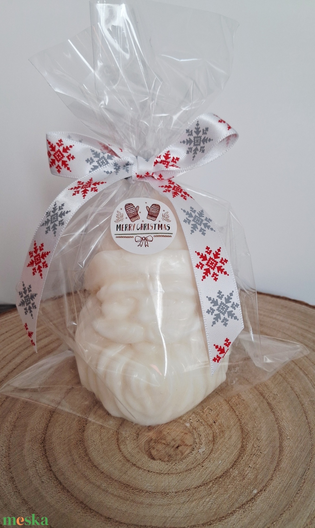 Karácsonyi gyertya (Mikulás) - karácsony - karácsonyi lakásdekoráció - karácsonyi illatgyertya, mécses - Meska.hu