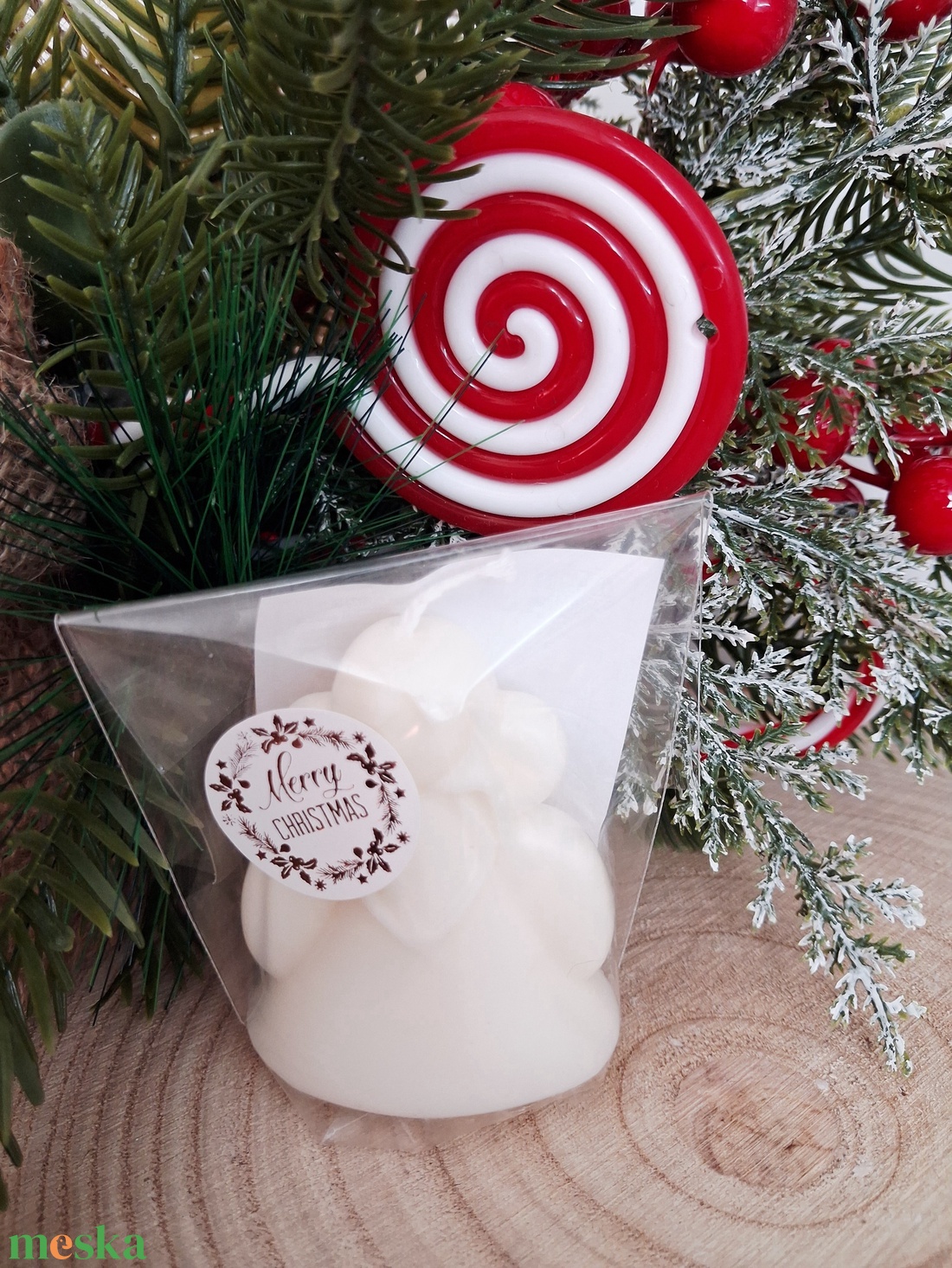 Karácsonyi Mini Illatgyertya Szójaviaszból-Angyalka - karácsony - karácsonyi lakásdekoráció - karácsonyi illatgyertya, mécses - Meska.hu