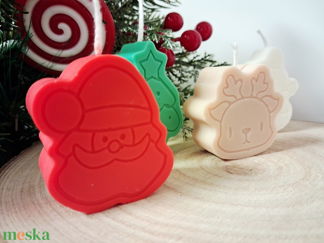 Karácsonyi Illatgyertya csomag Szójaviaszból - karácsony - karácsonyi lakásdekoráció - karácsonyi illatgyertya, mécses - Meska.hu