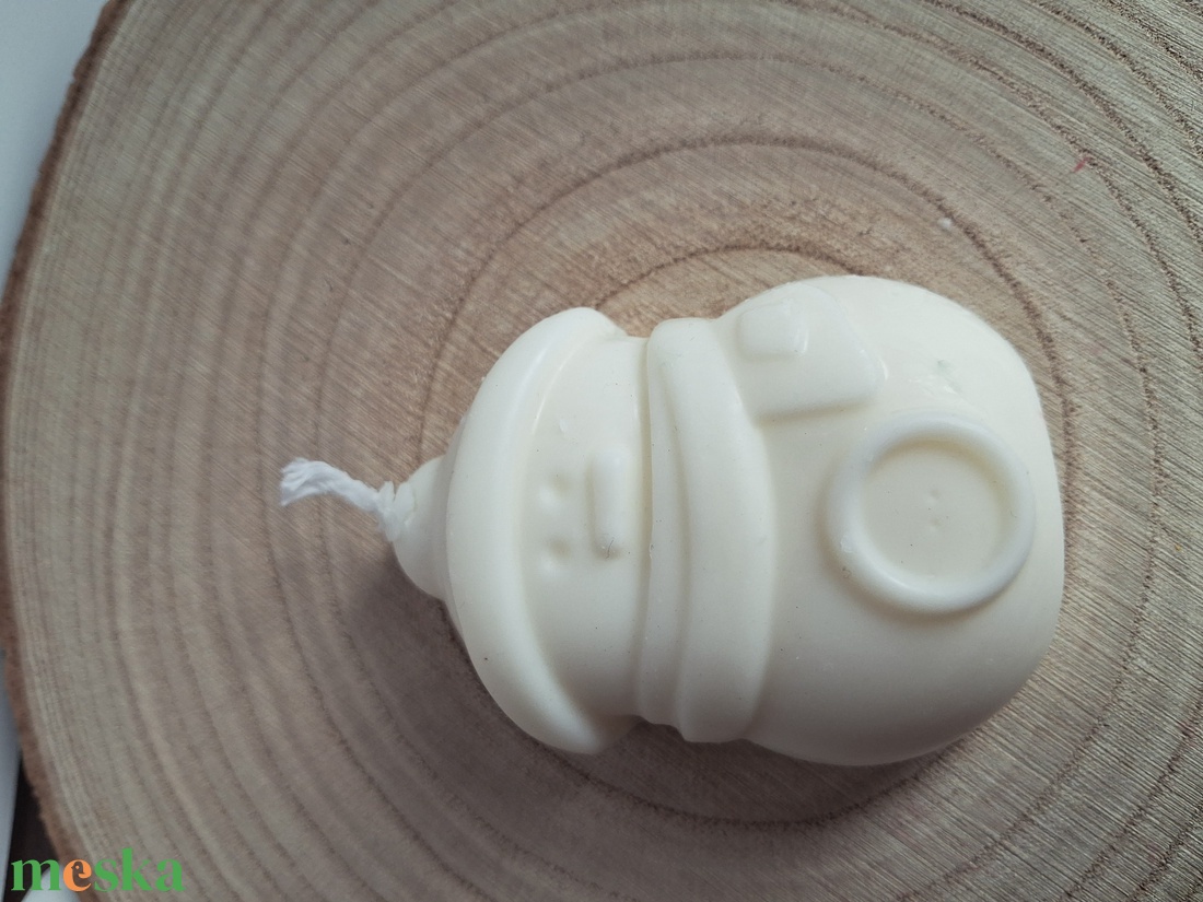 Karácsonyi hóember illatgyertya Szójaviaszból - karácsony - karácsonyi lakásdekoráció - karácsonyi illatgyertya, mécses - Meska.hu