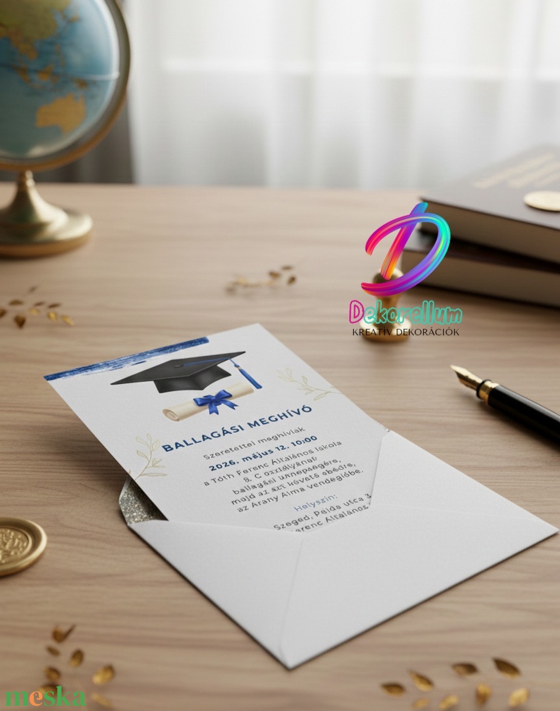 Ballagási Meghívó - otthon & életmód - papír, írószer - ajándékozás kellékei - meghívó - Meska.hu
