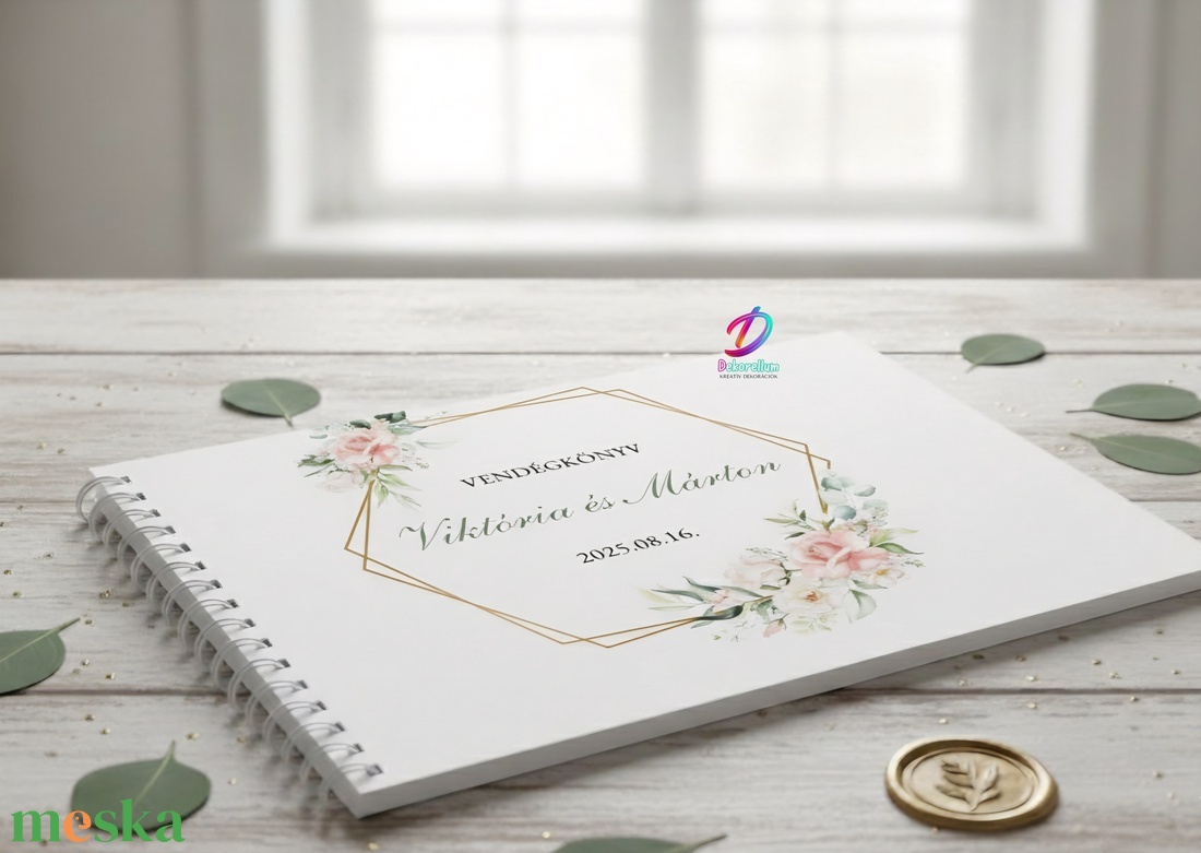 Esküvői vendégkönyv - esküvő - emlék & ajándék - vendégkönyv - Meska.hu