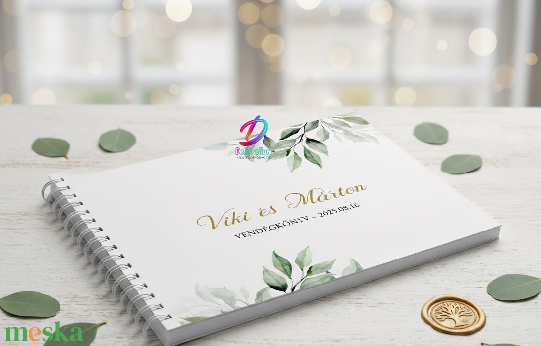 Esküvői vendégkönyv - esküvő - emlék & ajándék - vendégkönyv - Meska.hu