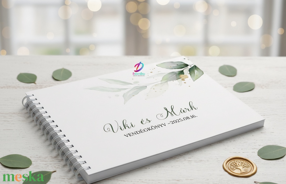 Esküvői vendégkönyv - esküvő - emlék & ajándék - vendégkönyv - Meska.hu