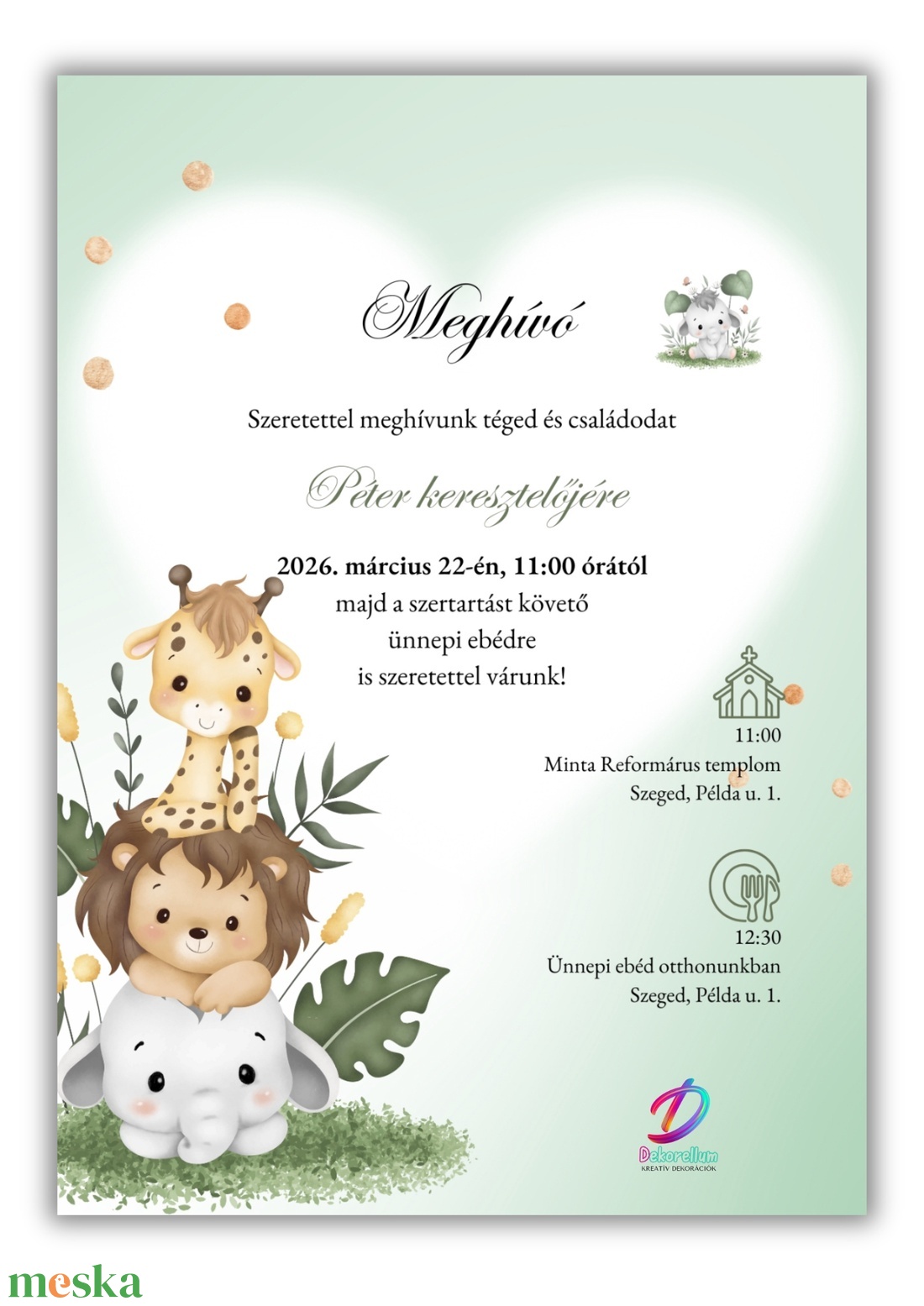 Keresztelési meghívó fiúknak� elegáns, személyre szabott, prémium kivitel - baba - mama - keresztelő kellékek - keresztelő meghívó - Meska.hu