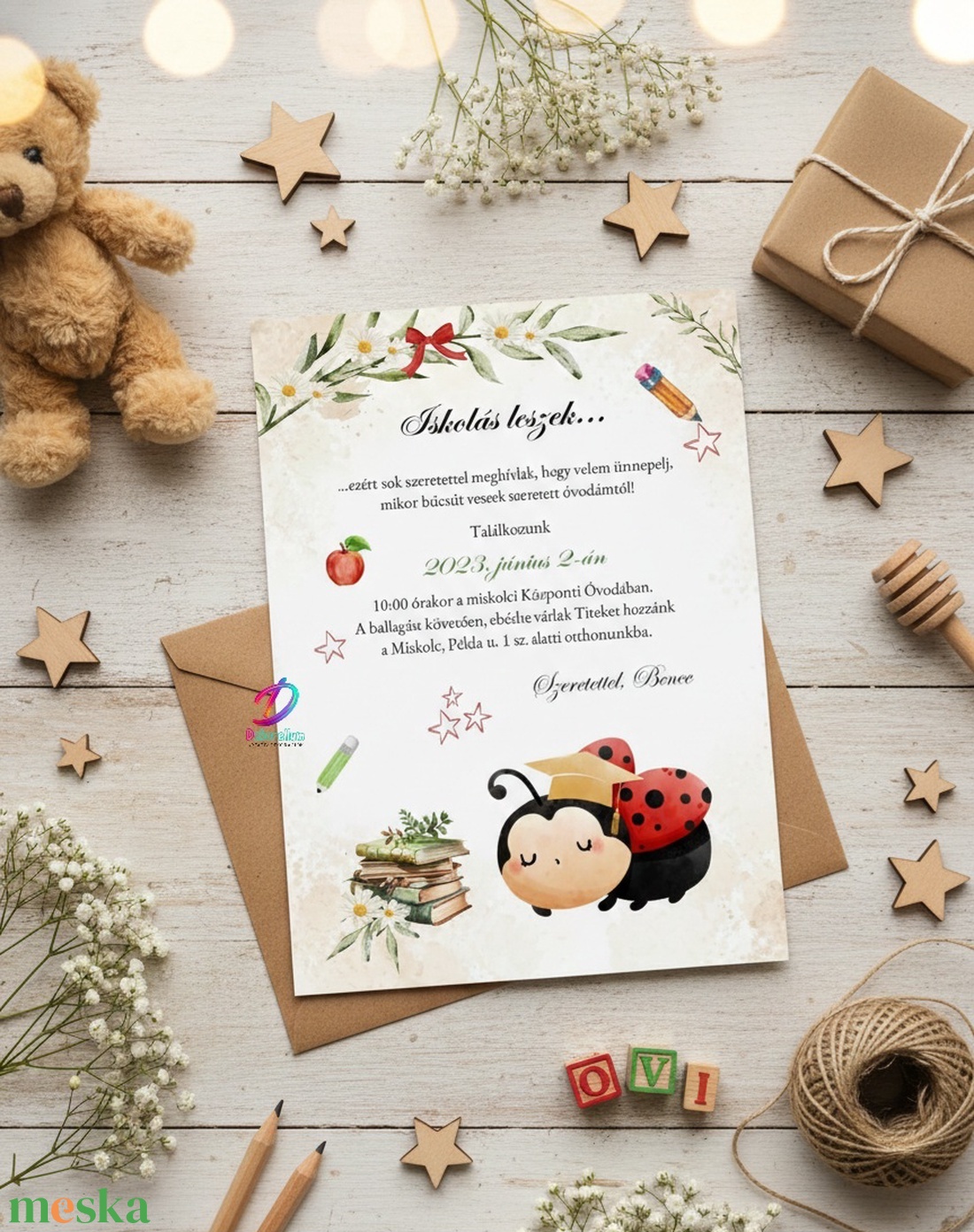 Ovis ballagási meghívó - otthon & életmód - papír, írószer - ajándékozás kellékei - meghívó - Meska.hu