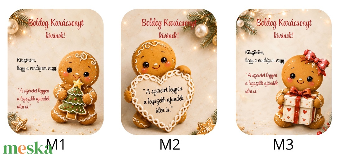 Egyedi karácsonyi hűtőmágnes � személyre szabott vendégajándék, köszönetajándék, céges ajándék - otthon & életmód - konyhafelszerelés, tálalás - konyhai dekoráció - hűtőmágnes - Meska.hu