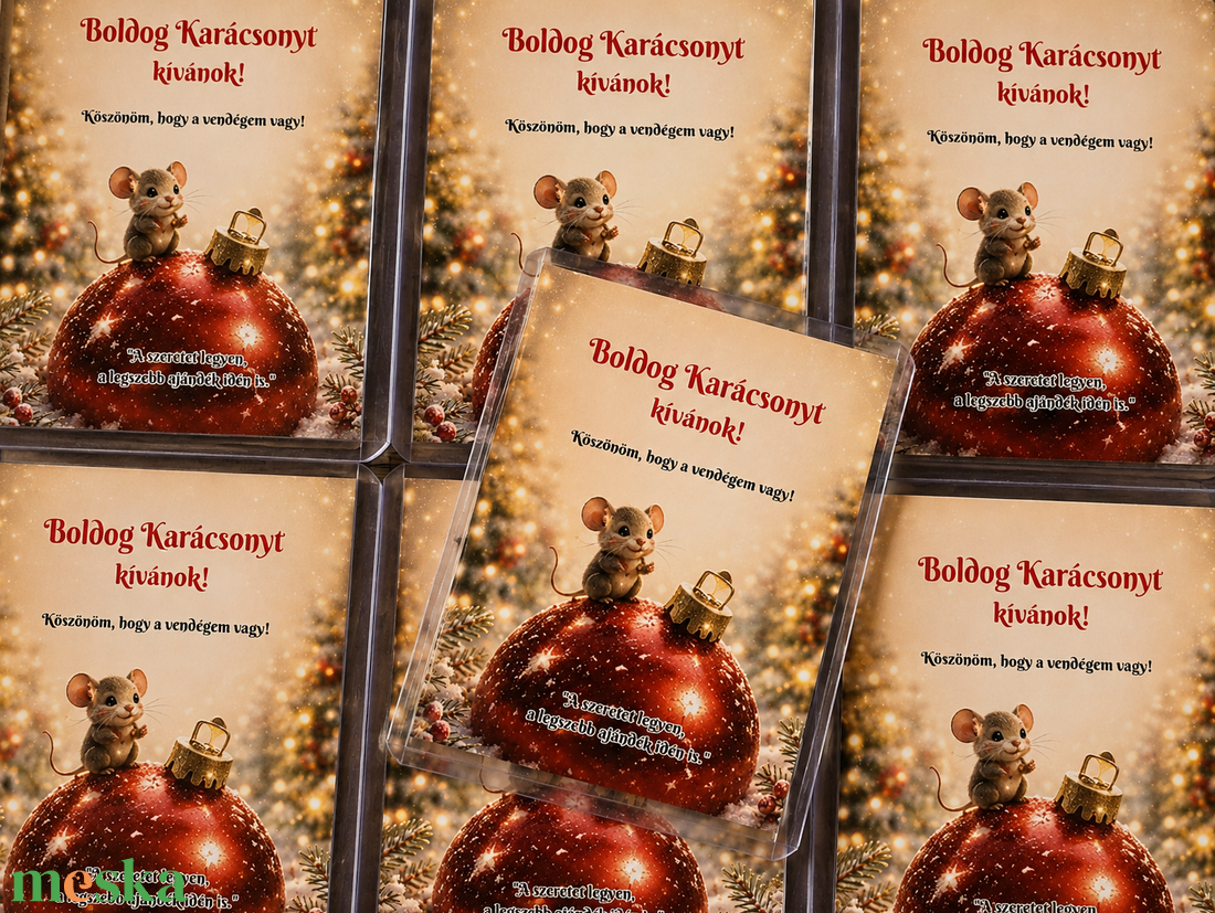 Egyedi karácsonyi hűtőmágnes � személyre szabott vendégajándék, köszönetajándék, céges ajándék - otthon & életmód - konyhafelszerelés, tálalás - konyhai dekoráció - hűtőmágnes - Meska.hu